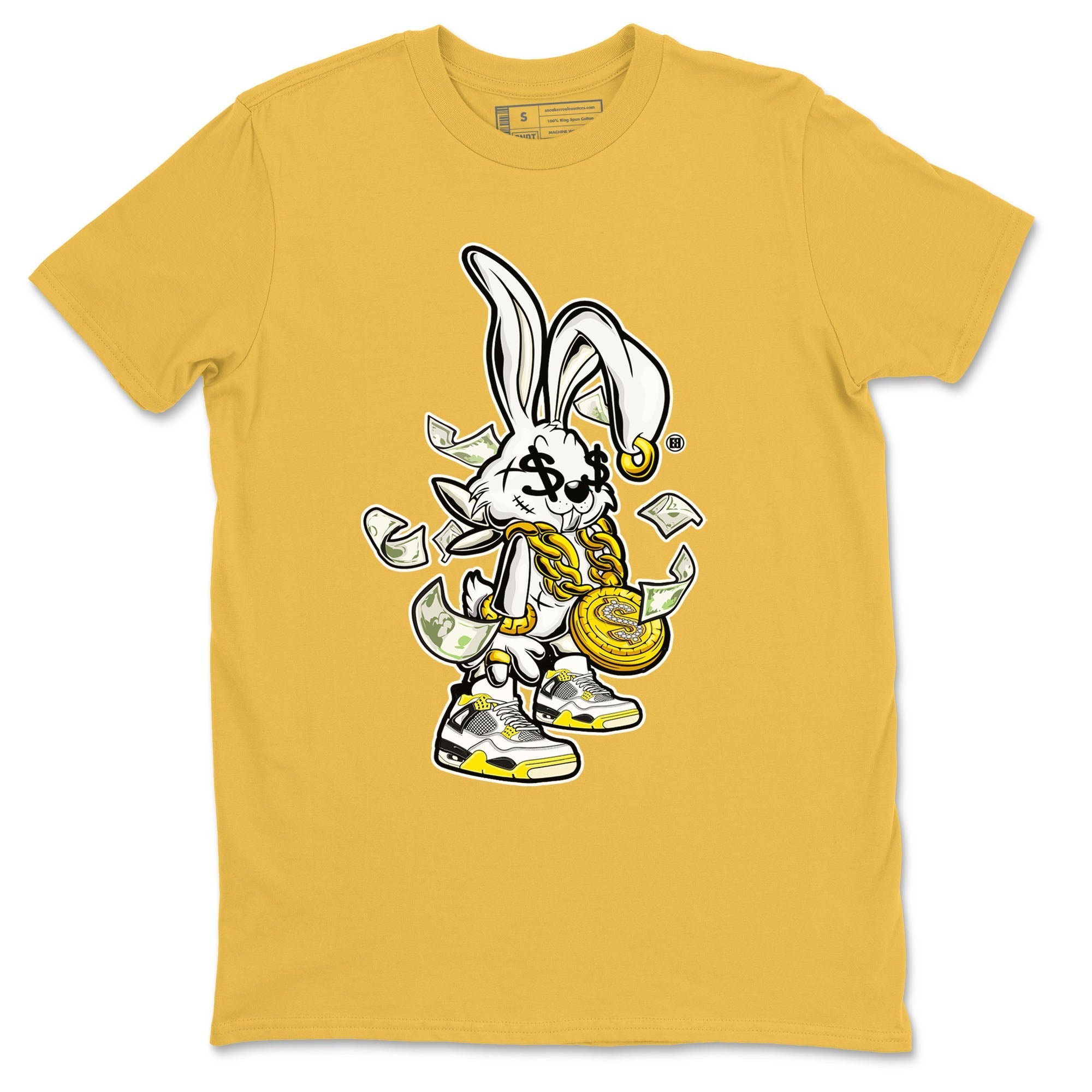 Rich Bunny snkmatch Tees - Air Jordan 4 Vivid Sulfur