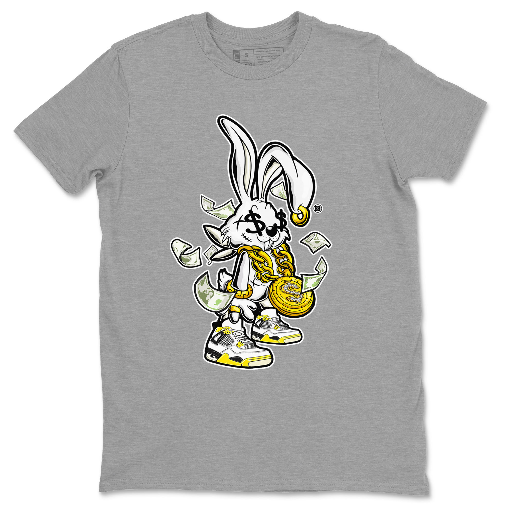 Rich Bunny snkmatch Tees - Air Jordan 4 Vivid Sulfur