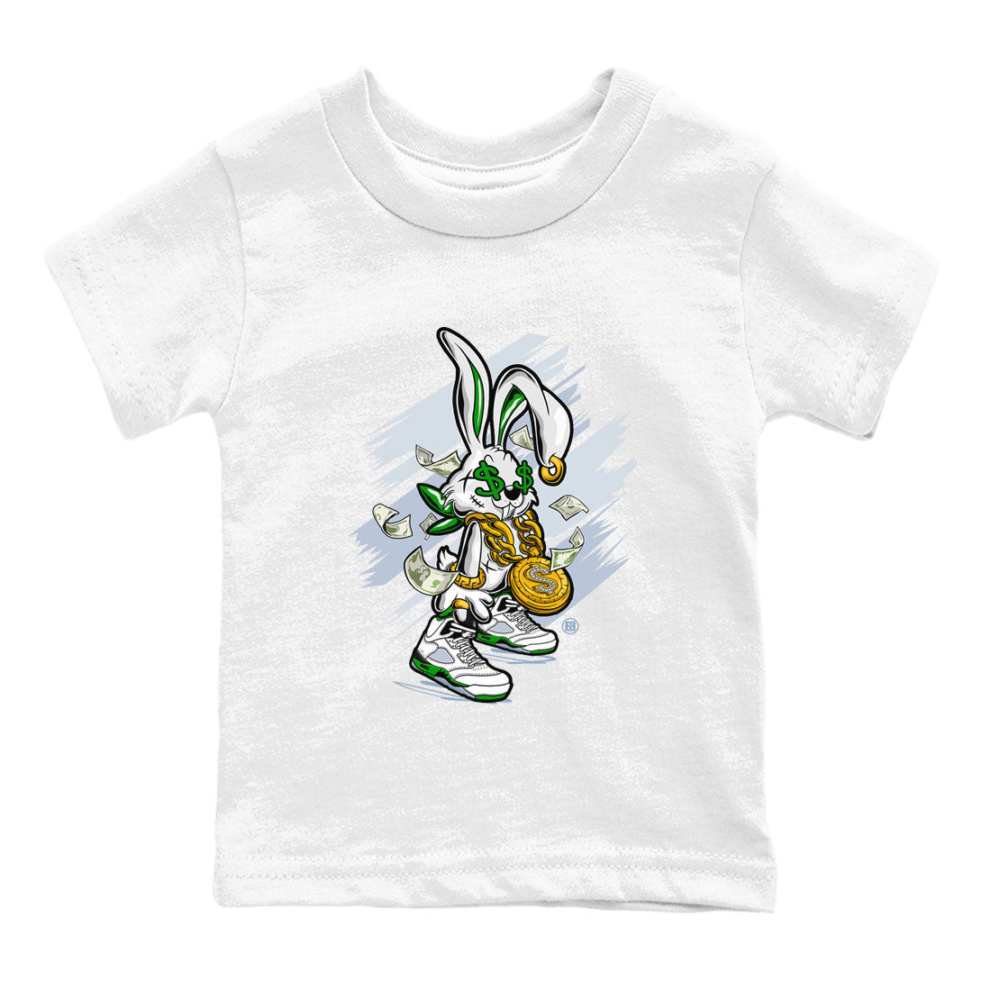Rich Bunny snkmatch Tee Kids - Air Jordan 5 Lucky Green