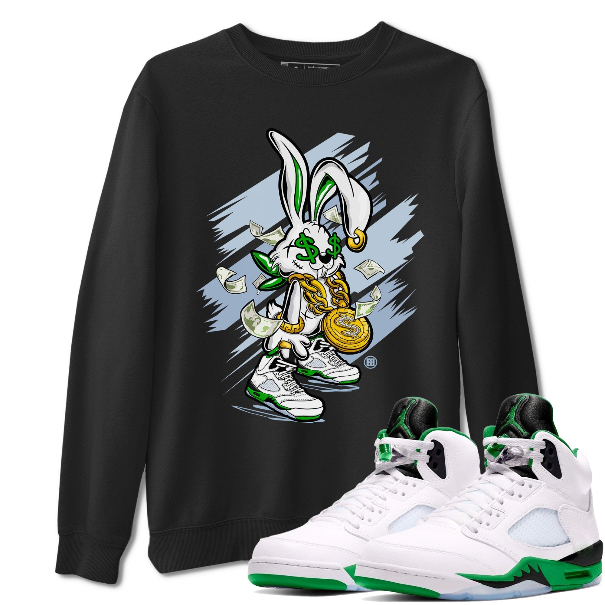 Rich Bunny snkmatch Tee - Air Jordan 5 Lucky Green