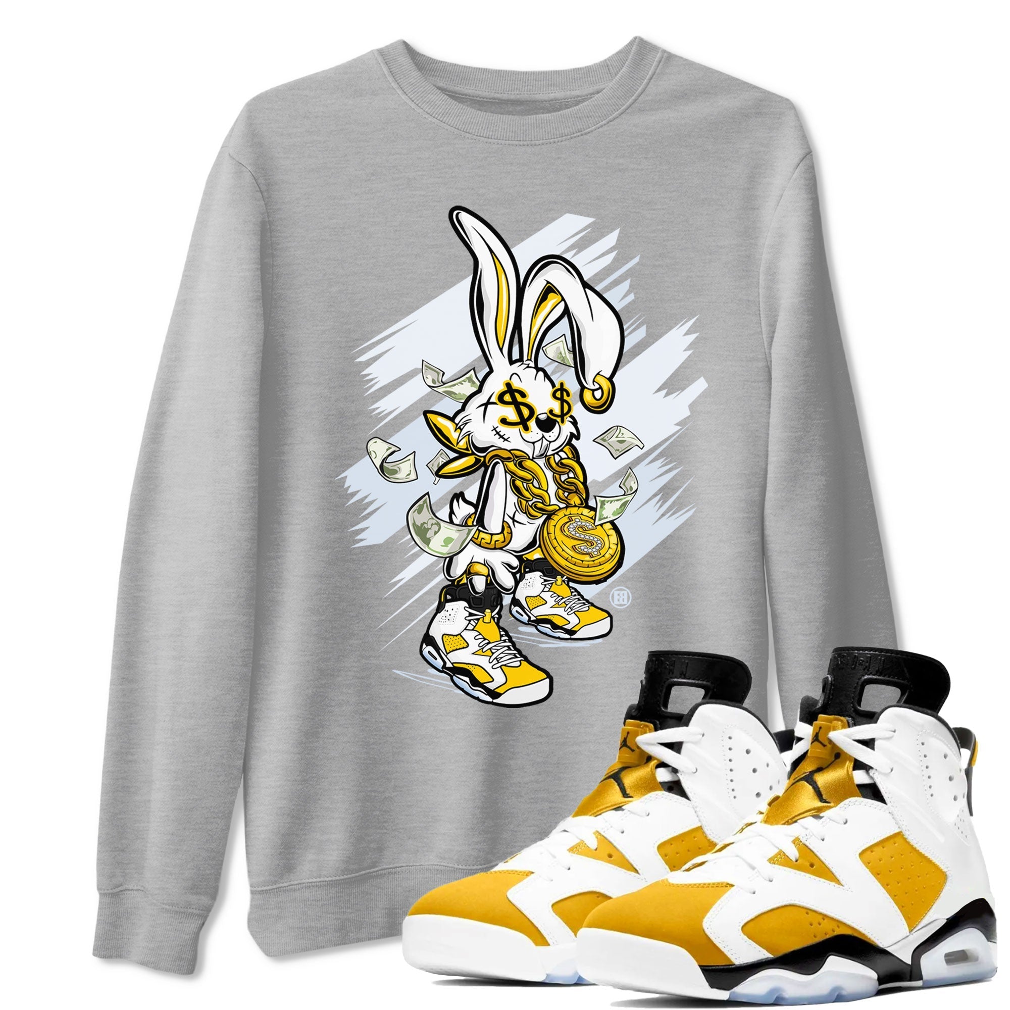 Rich Bunny snkmatch Tee - Air Jordan 6 Yellow Ochre