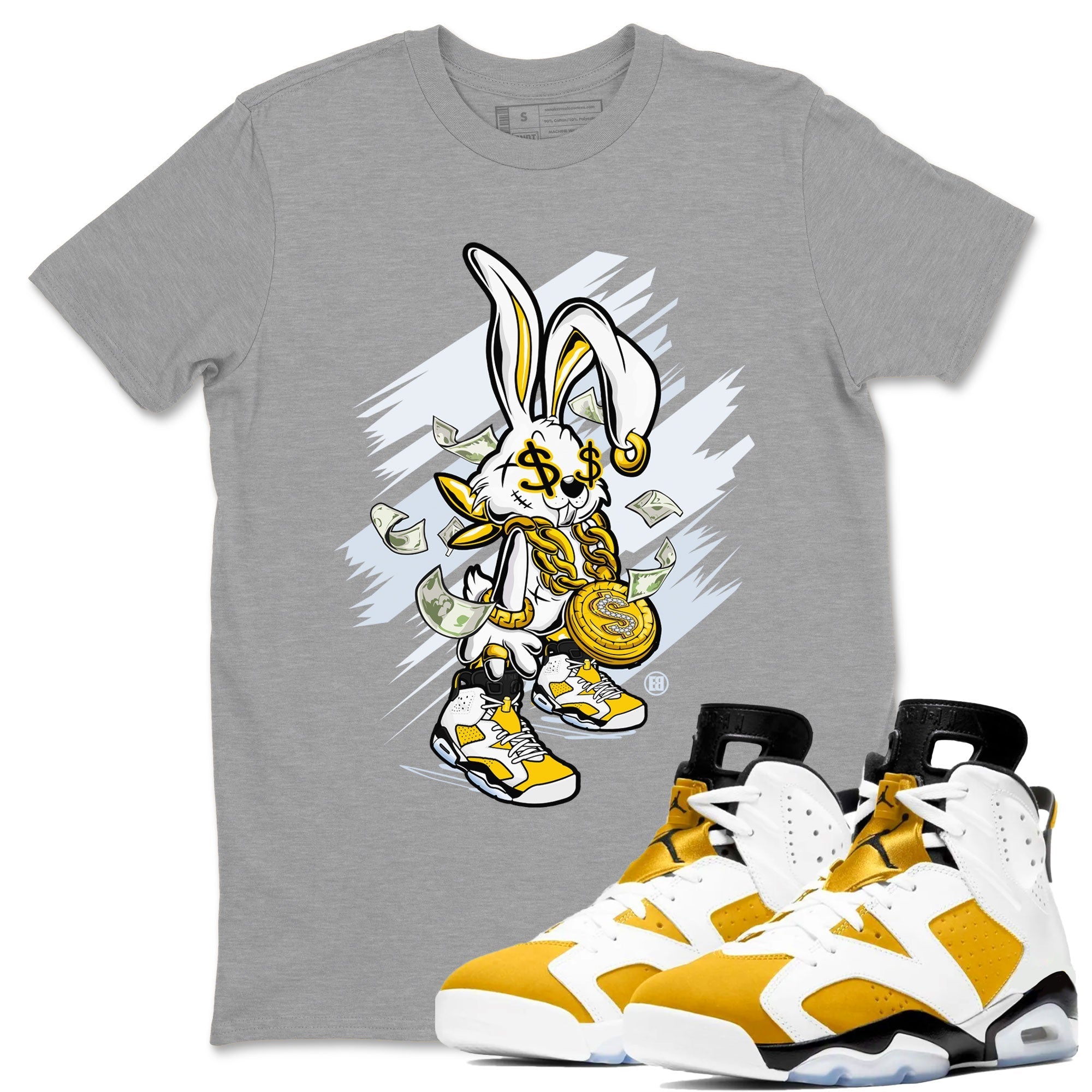Rich Bunny snkmatch Tee - Air Jordan 6 Yellow Ochre