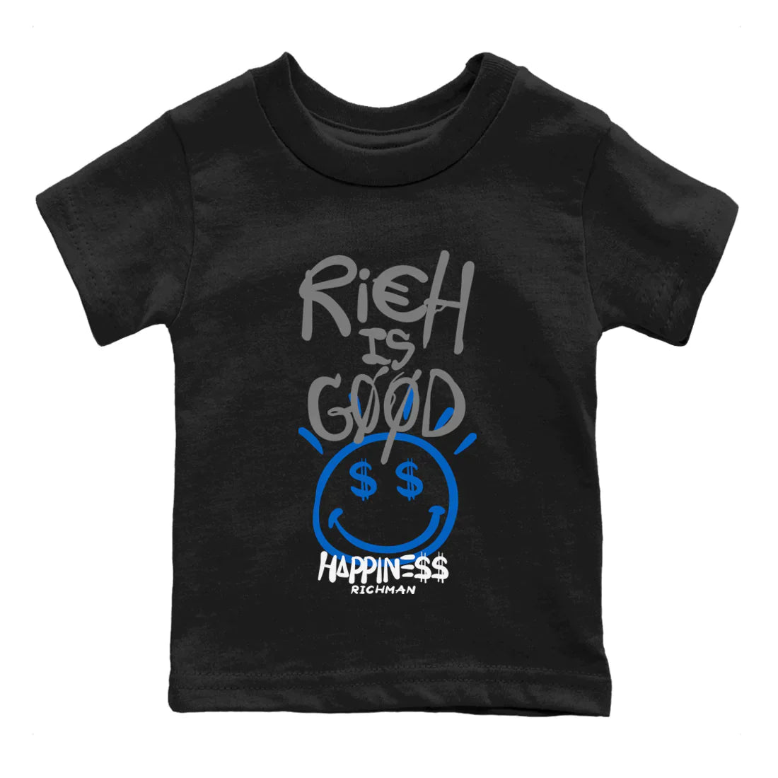 Rich Is Good Kids Tops - Air Jordan 1 True Blue