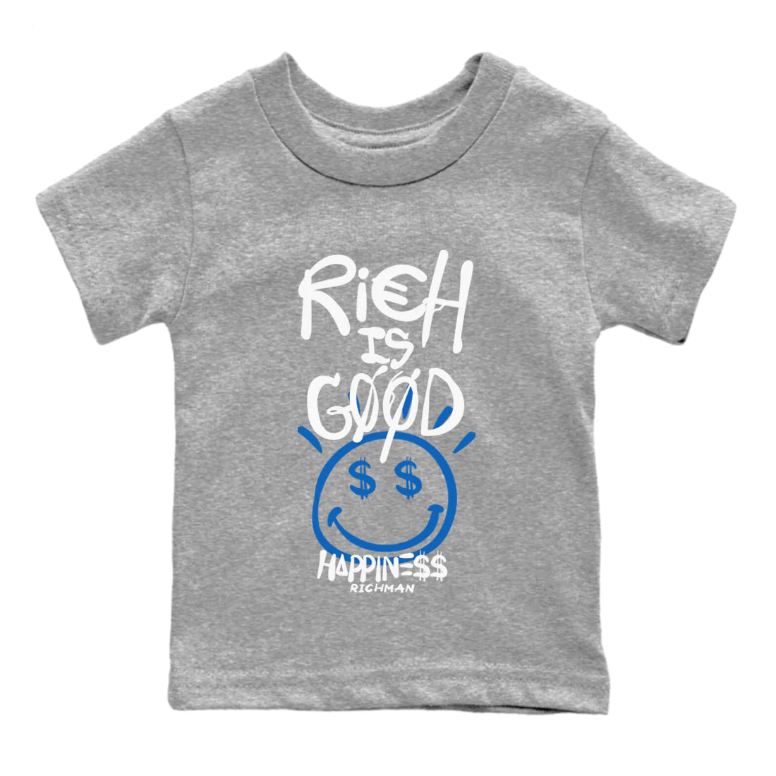 Rich Is Good Kids Tops - Air Jordan 1 True Blue