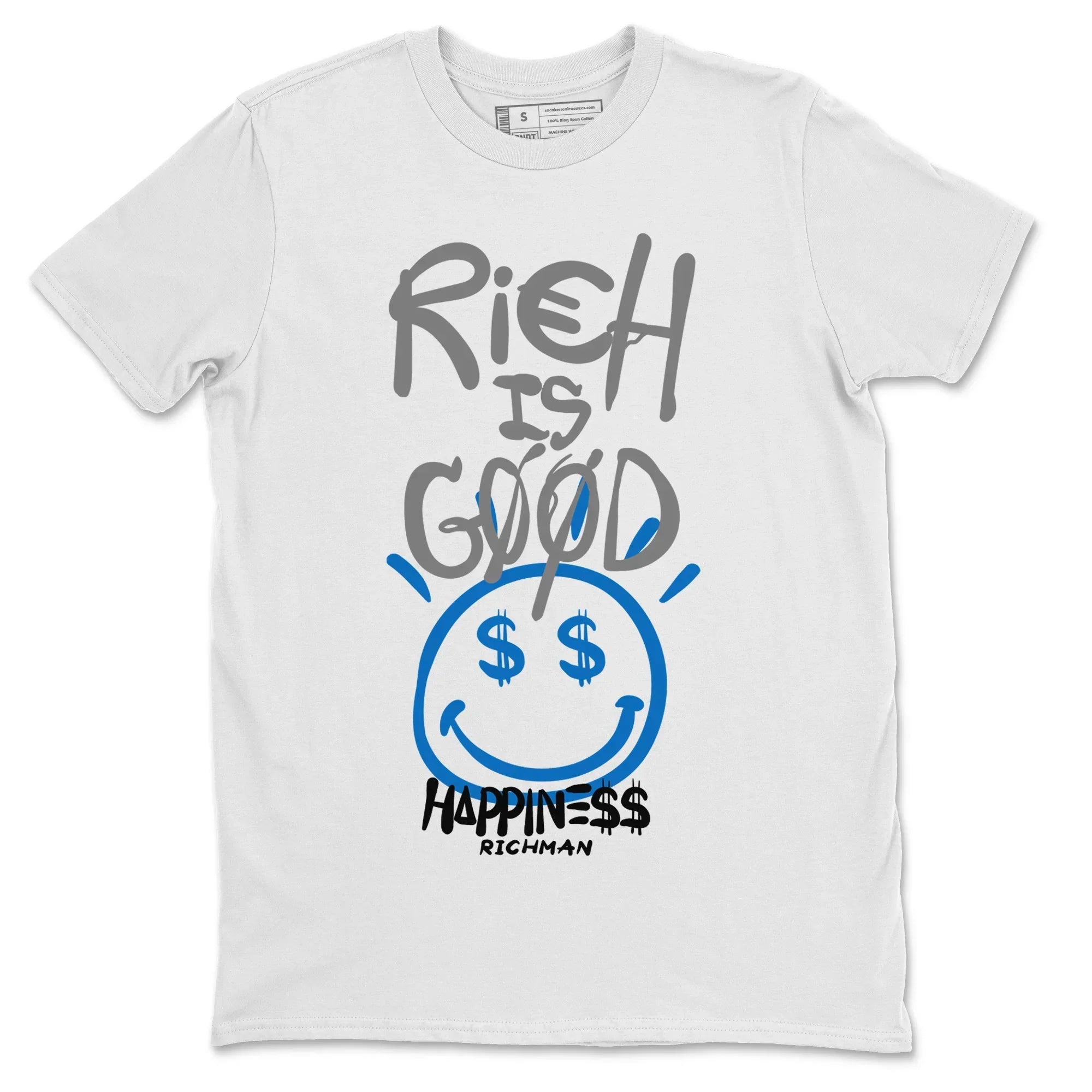 Rich Is Good Unisex Tops - Air Jordan 1 True Blue
