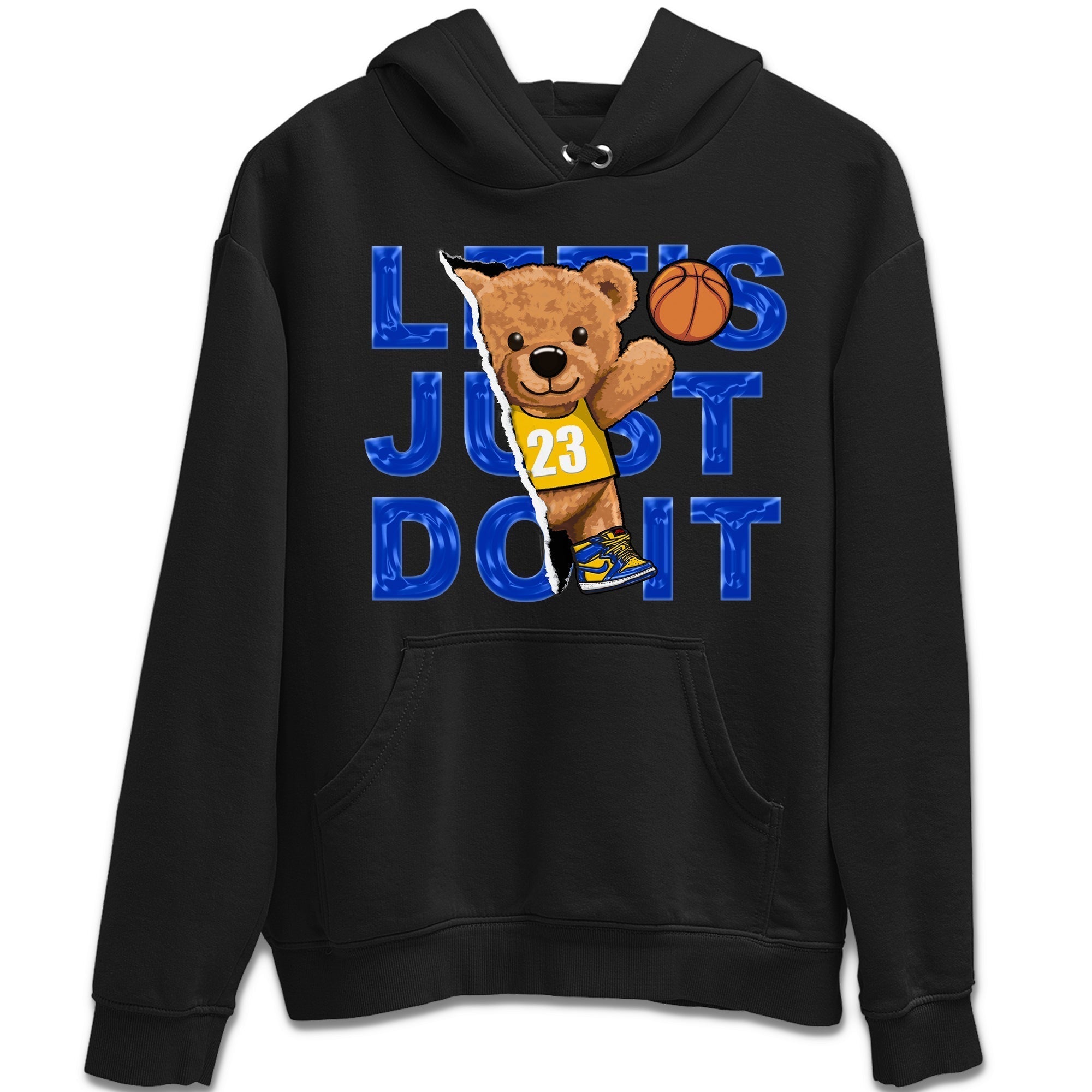 Rip Out Bear Unisex Tops - Air Jordan 1 Game Royal Varsity Maize