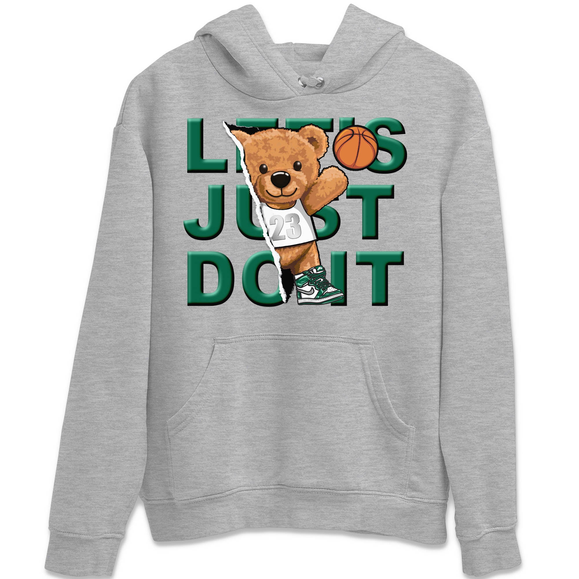 Rip Out Bear Unisex Tops - Air Jordan 1 Gorge Green