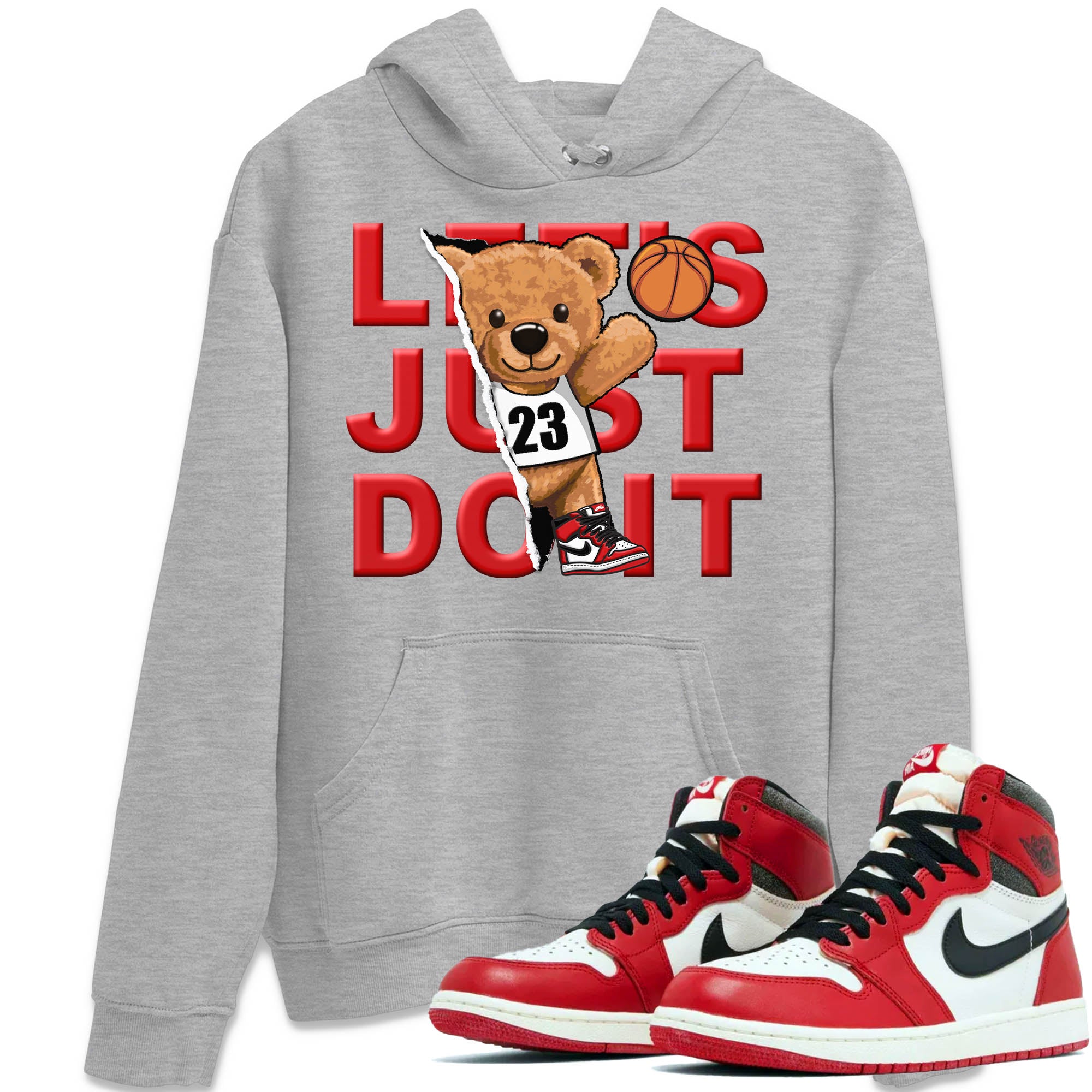 Rip Out Bear Unisex Tops - Air Jordan 1 Lost & Found