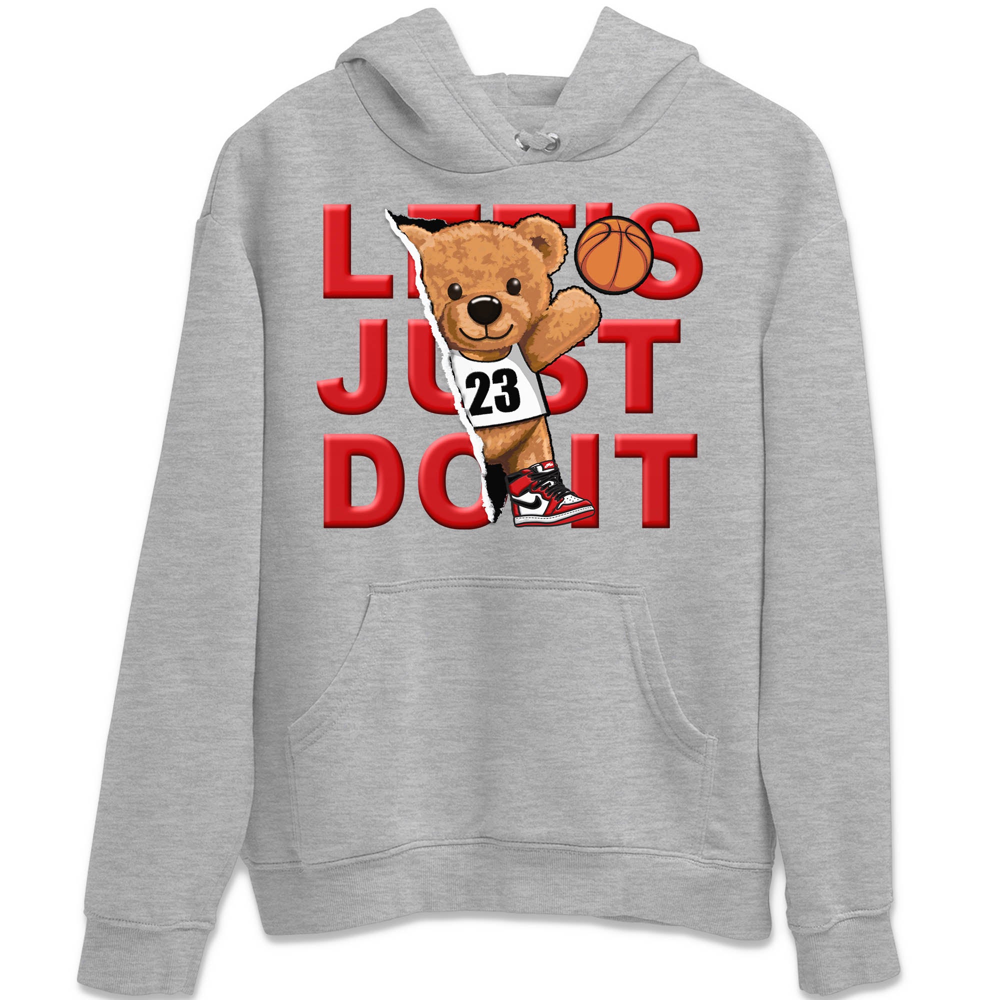 Rip Out Bear Unisex Tops - Air Jordan 1 Lost & Found