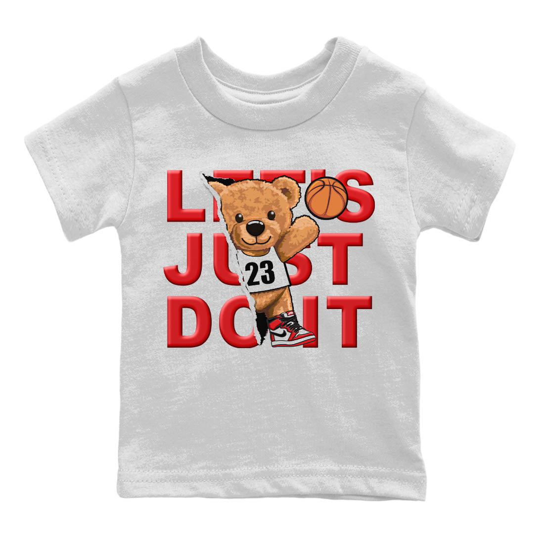 Rip Out Bear Kids Tops - Air Jordan 1 Lost & Found