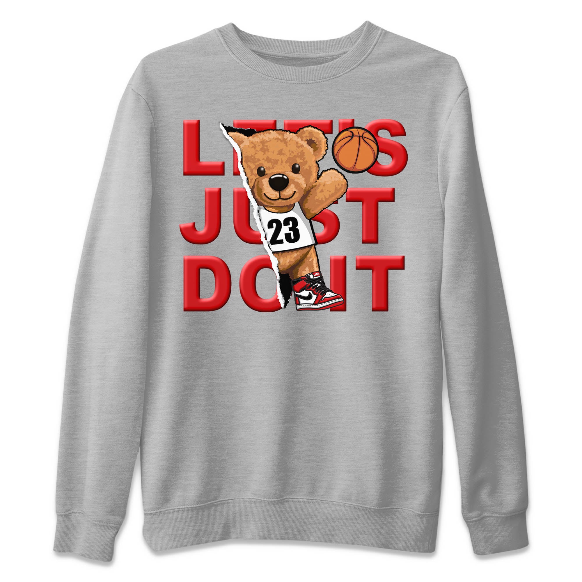 Rip Out Bear Unisex Tops - Air Jordan 1 Lost & Found