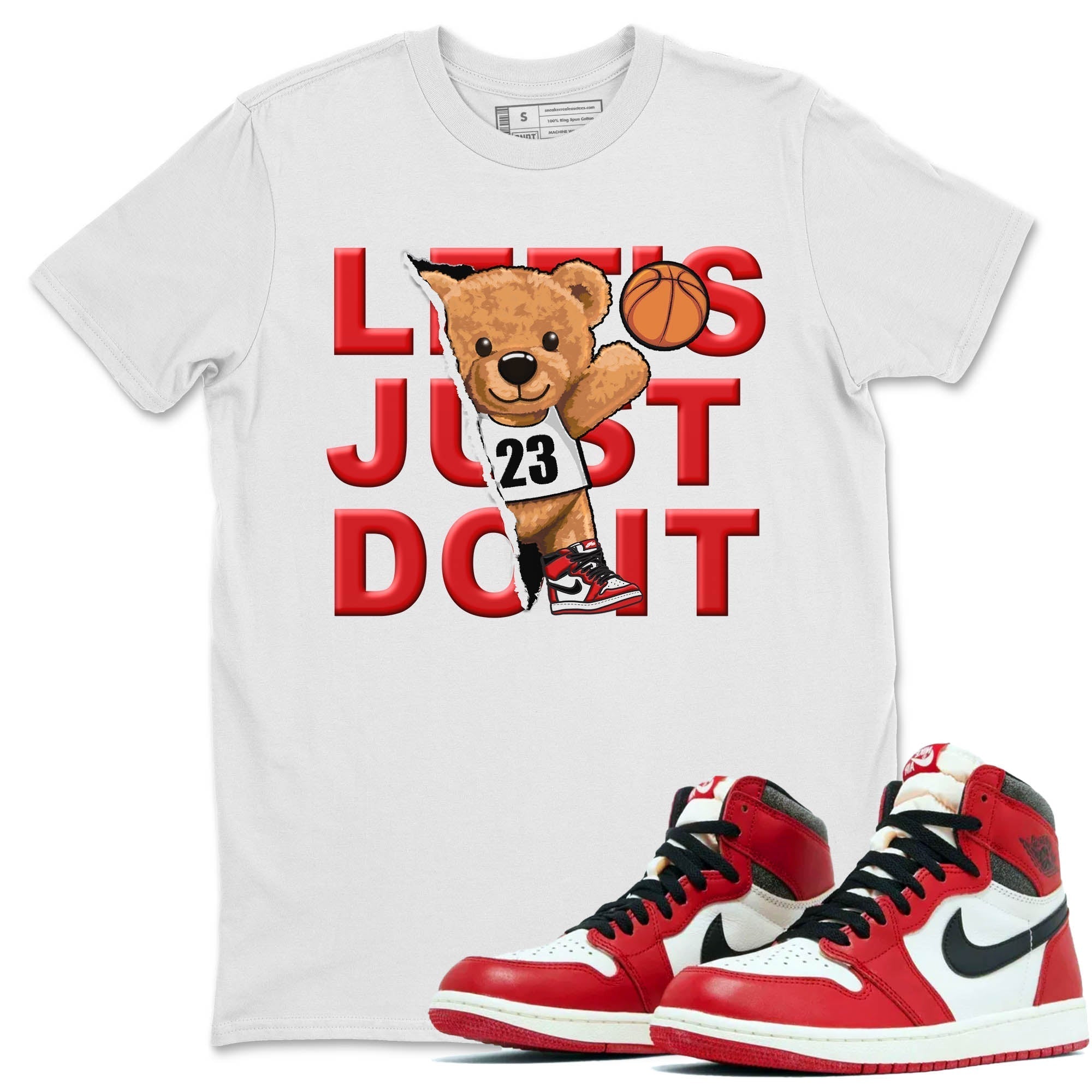 Rip Out Bear Unisex Tops - Air Jordan 1 Lost & Found