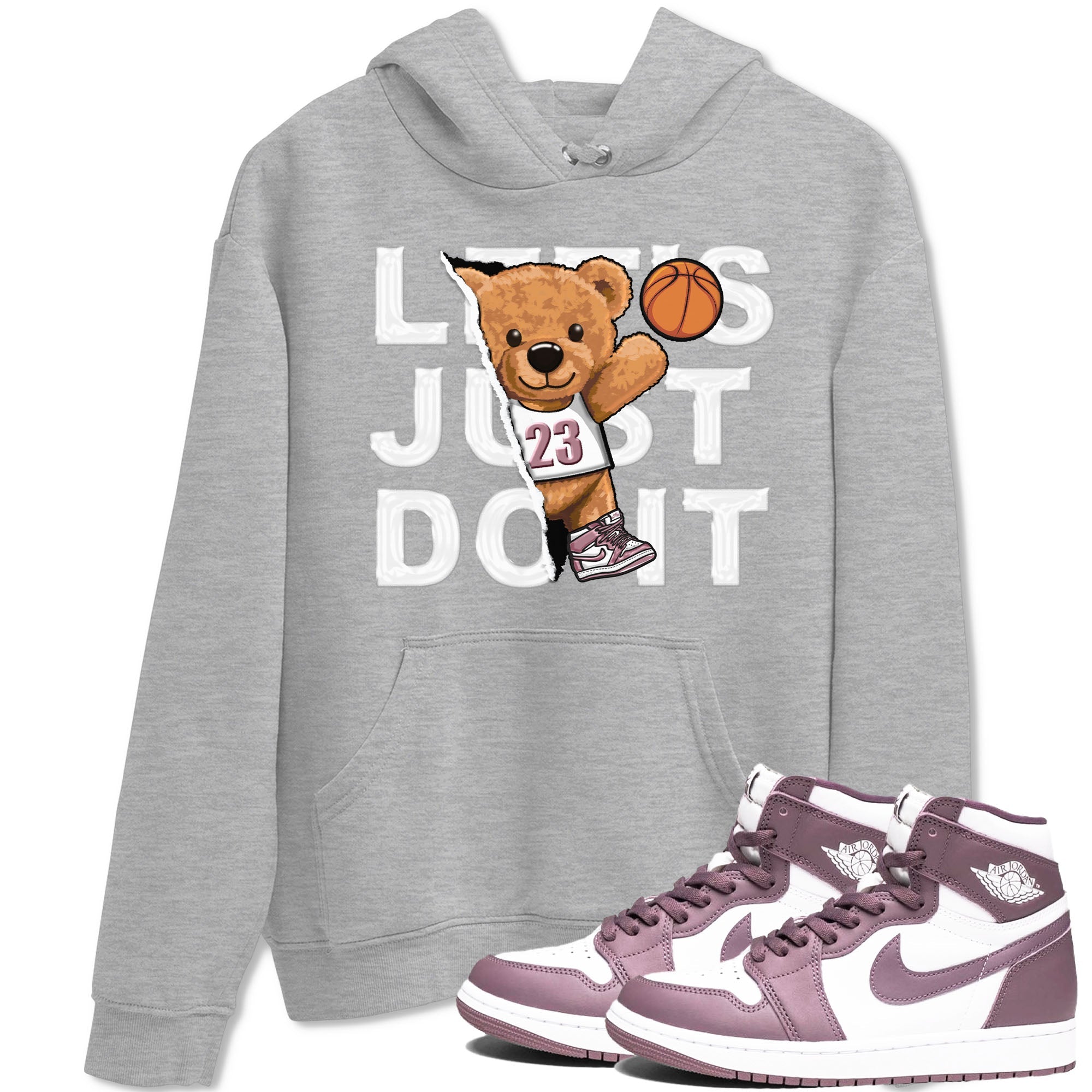 Rip Out Bear snkmatch Tee - Air Jordan 1 Mauve