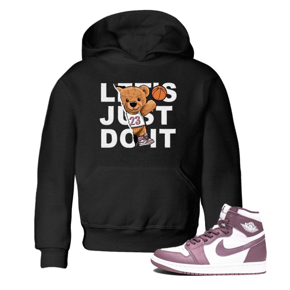 Rip Out Bear snkmatch Tee Kids - Air Jordan 1 Mauve