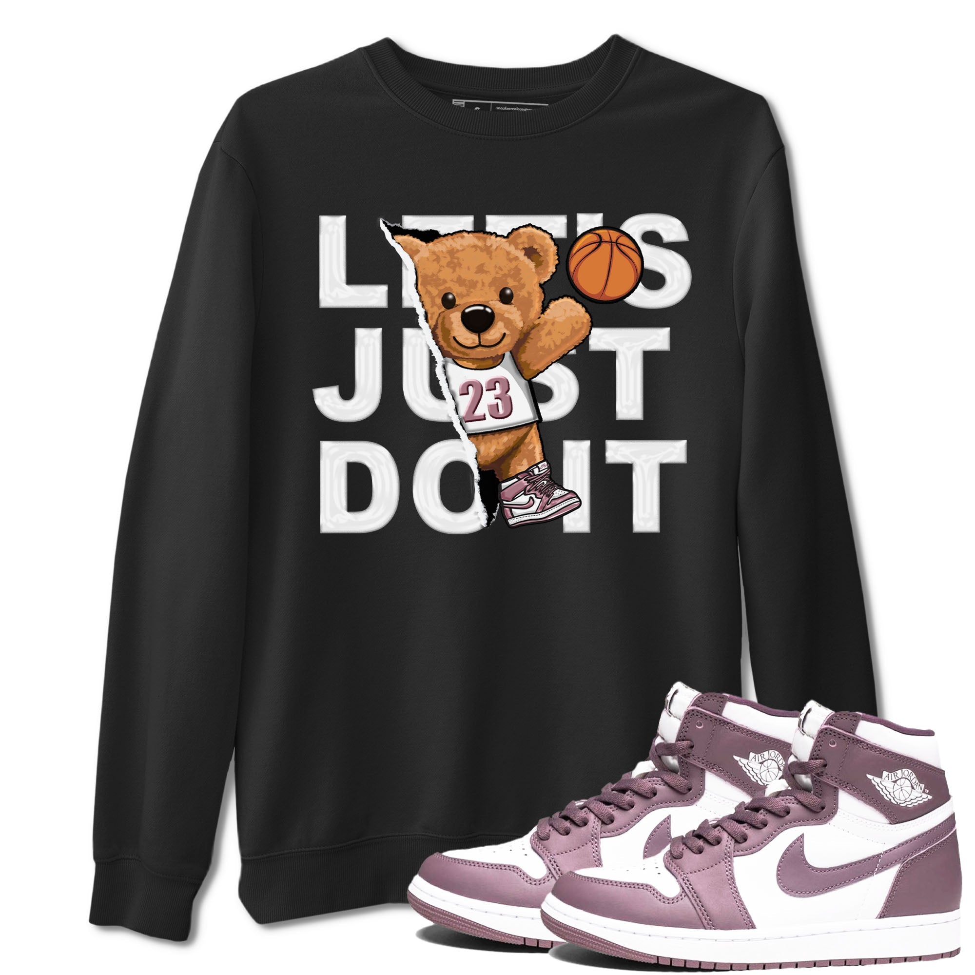 Rip Out Bear snkmatch Tee - Air Jordan 1 Mauve