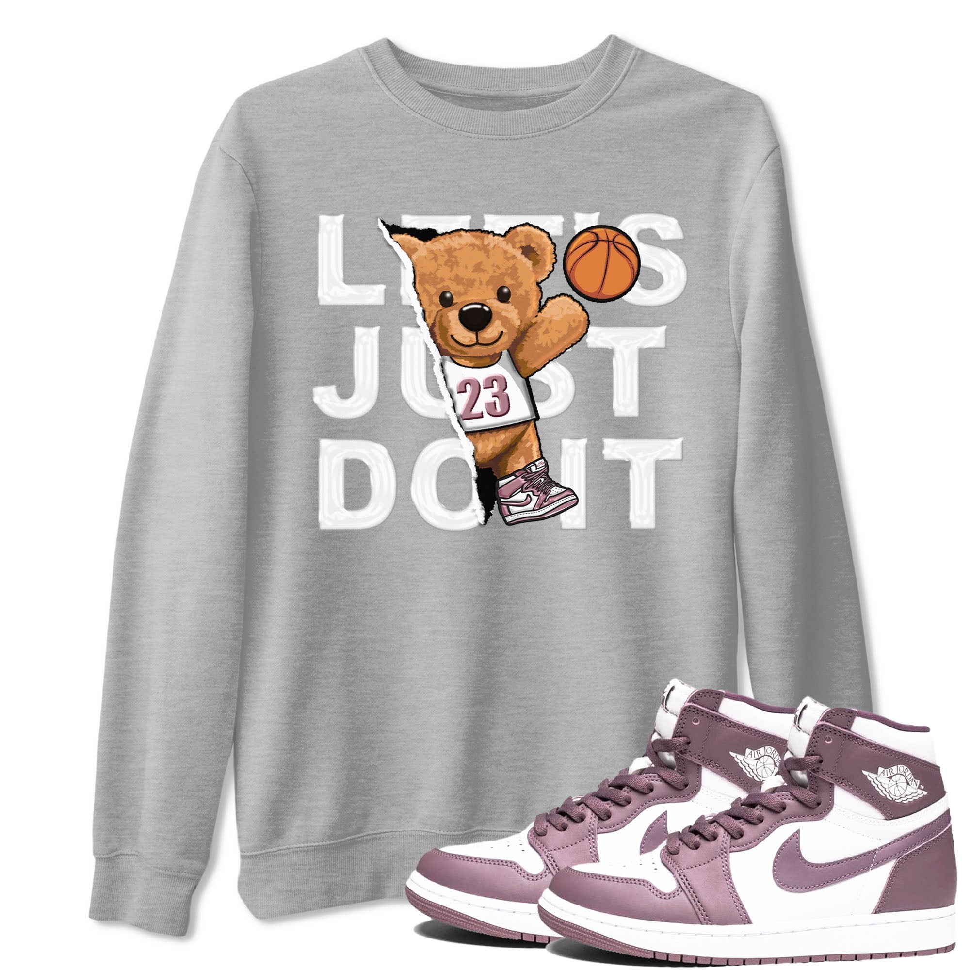 Rip Out Bear snkmatch Tee - Air Jordan 1 Mauve