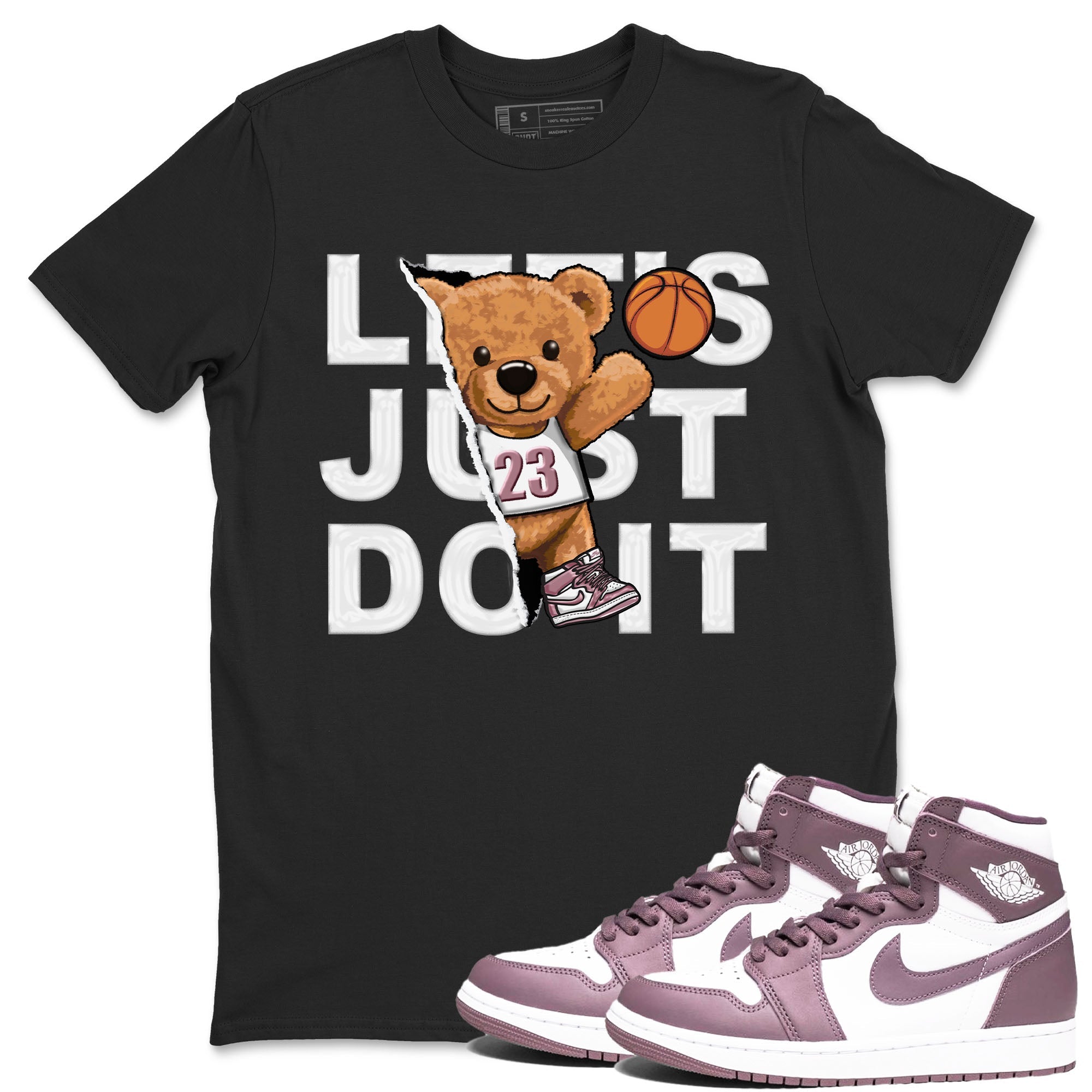 Rip Out Bear snkmatch Tee - Air Jordan 1 Mauve