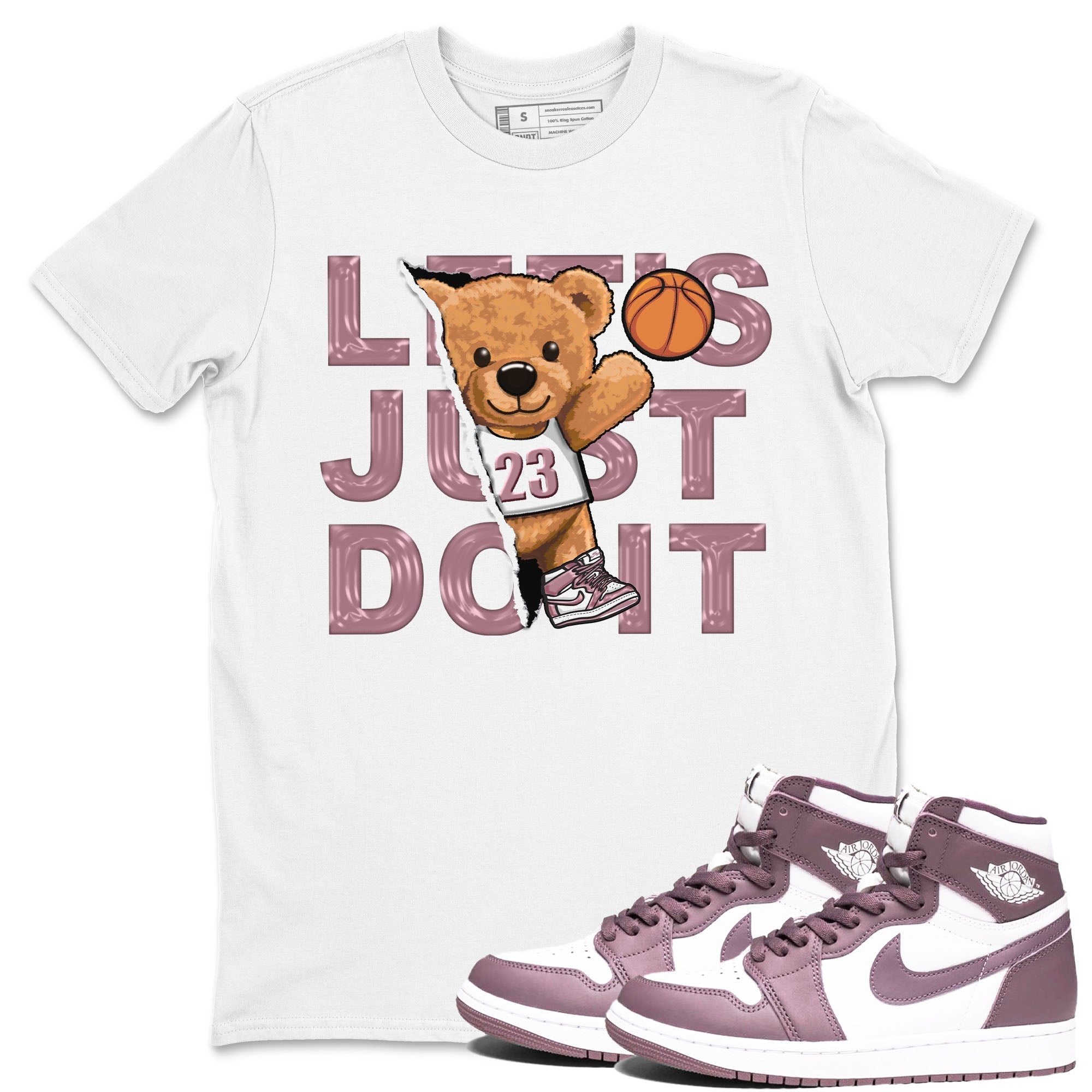 Rip Out Bear snkmatch Tee - Air Jordan 1 Mauve