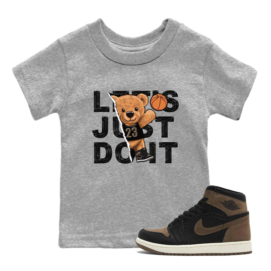 Rip Out Bear snkmatch Tee Kids - Air Jordan 1 Palomino
