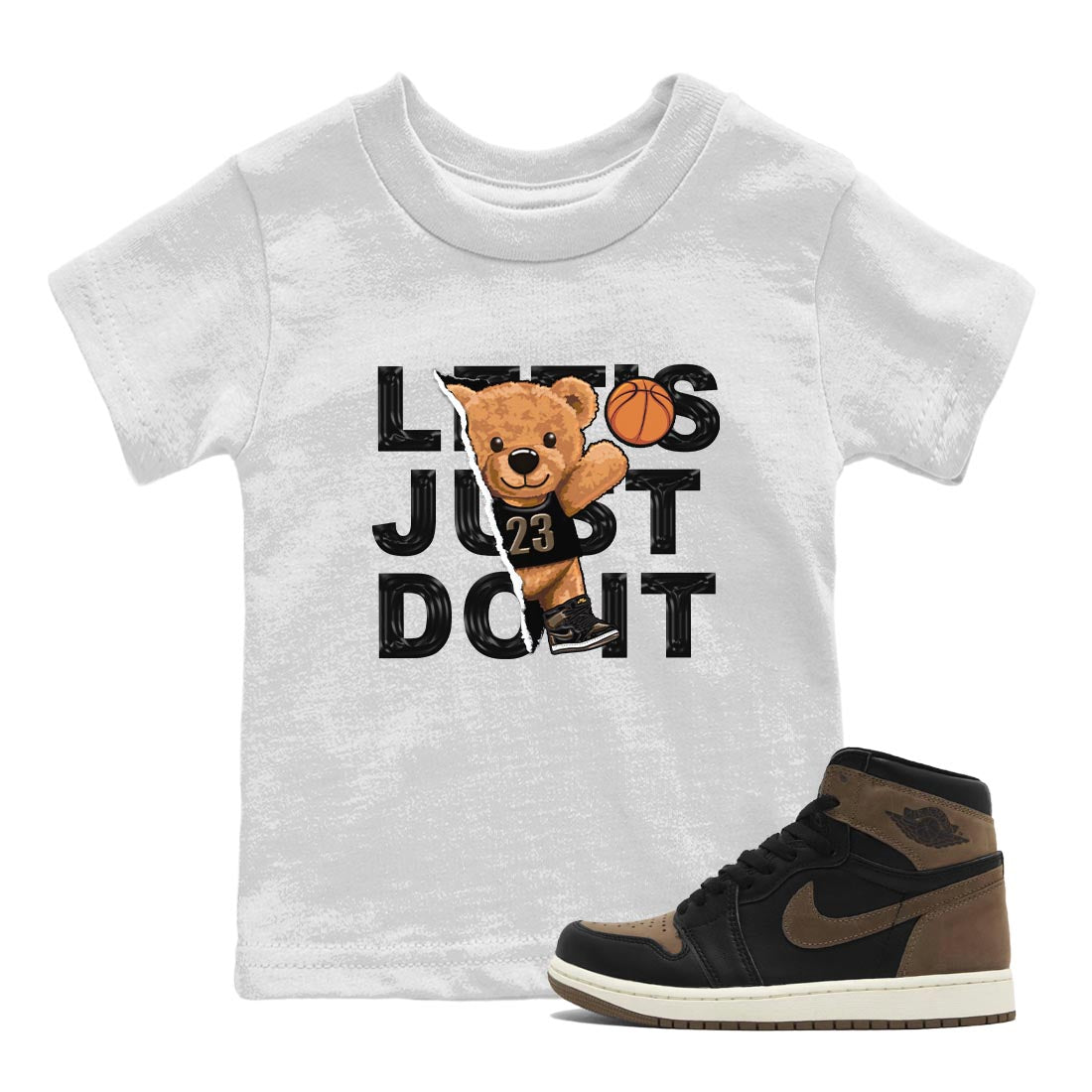 Rip Out Bear snkmatch Tee Kids - Air Jordan 1 Palomino