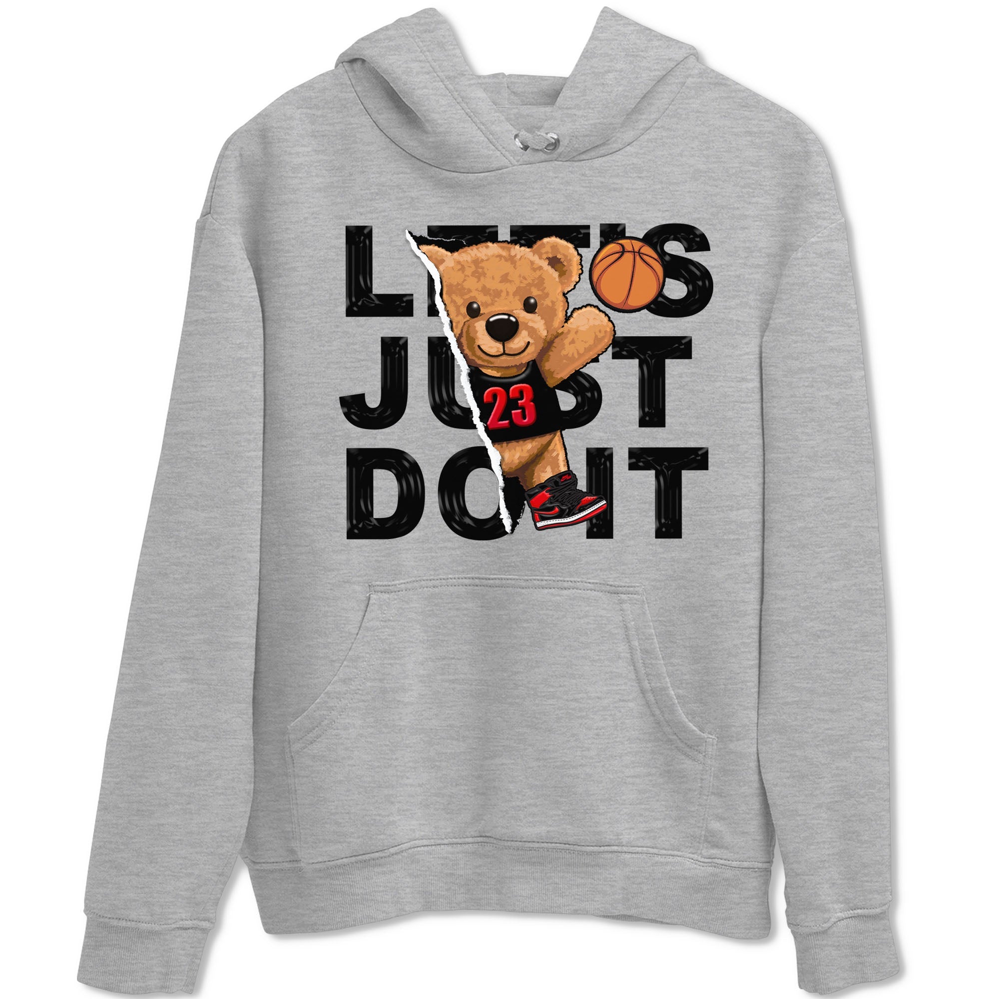 Rip Out Bear snkmatch Tee - Air Jordan 1 Satin Bred