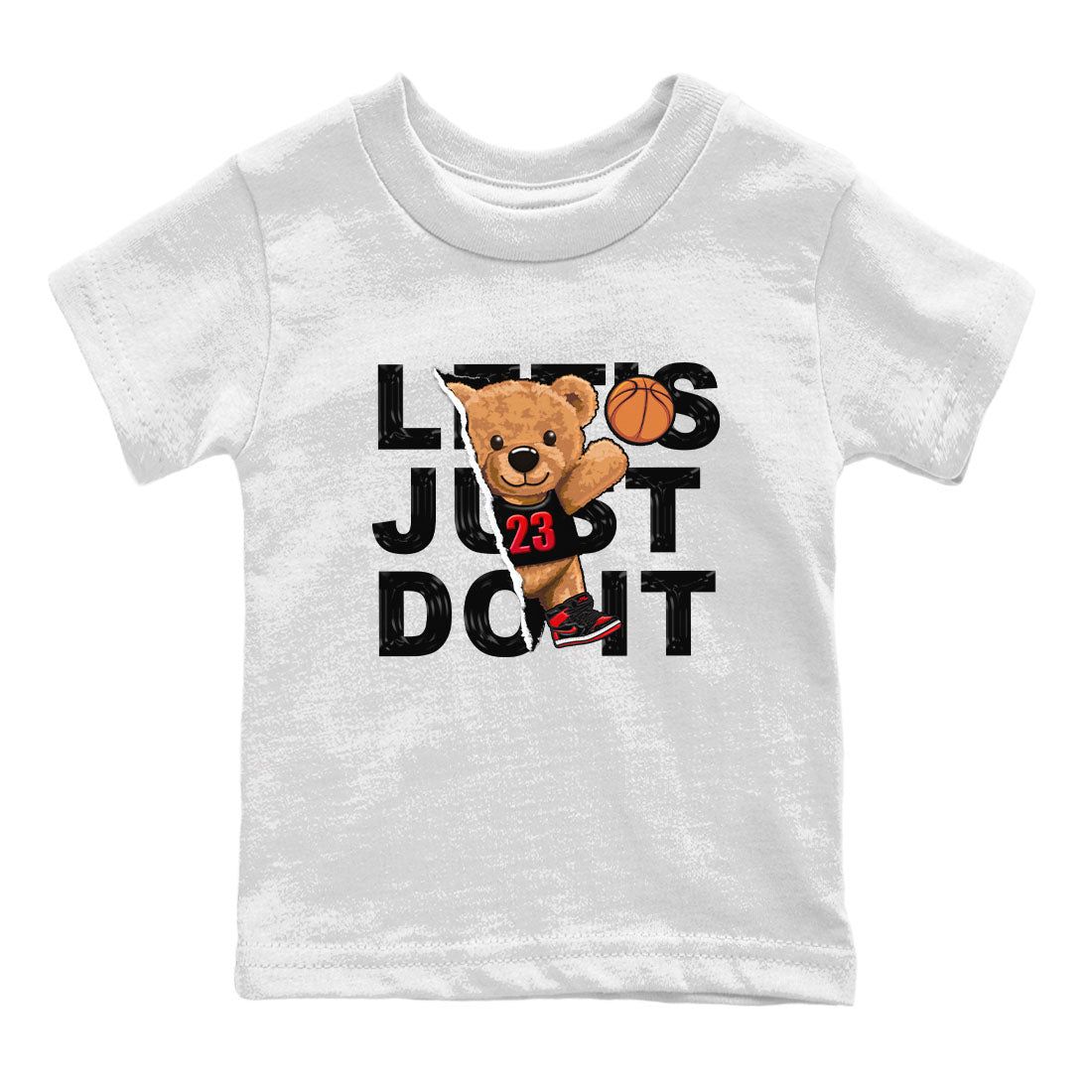Rip Out Bear snkmatch Tee Kids - Air Jordan 1 Satin Bred
