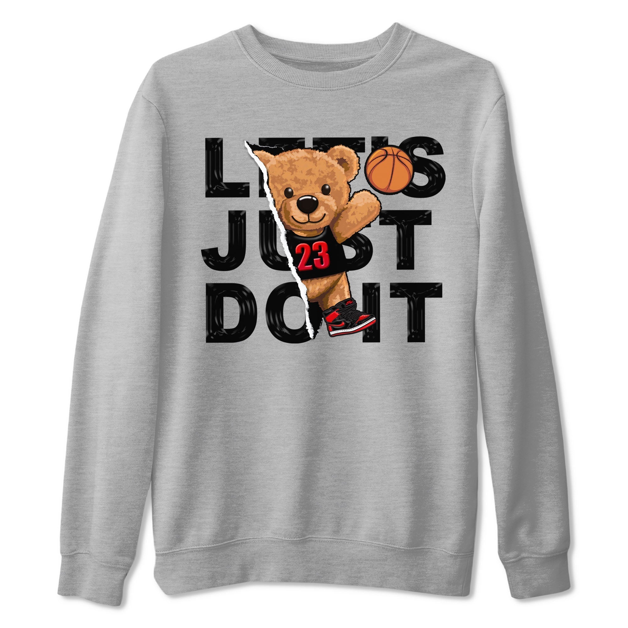 Rip Out Bear snkmatch Tee - Air Jordan 1 Satin Bred