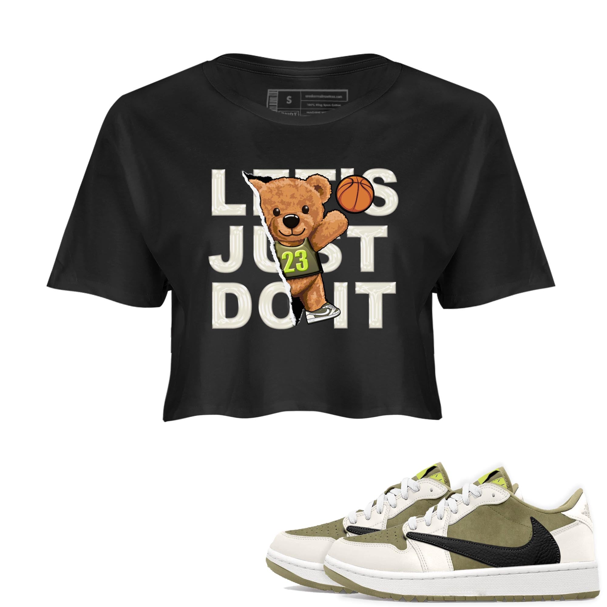 Rip Out Bear snkmatch Women's Top - Air Jordan 1 Travis Scott Golf
