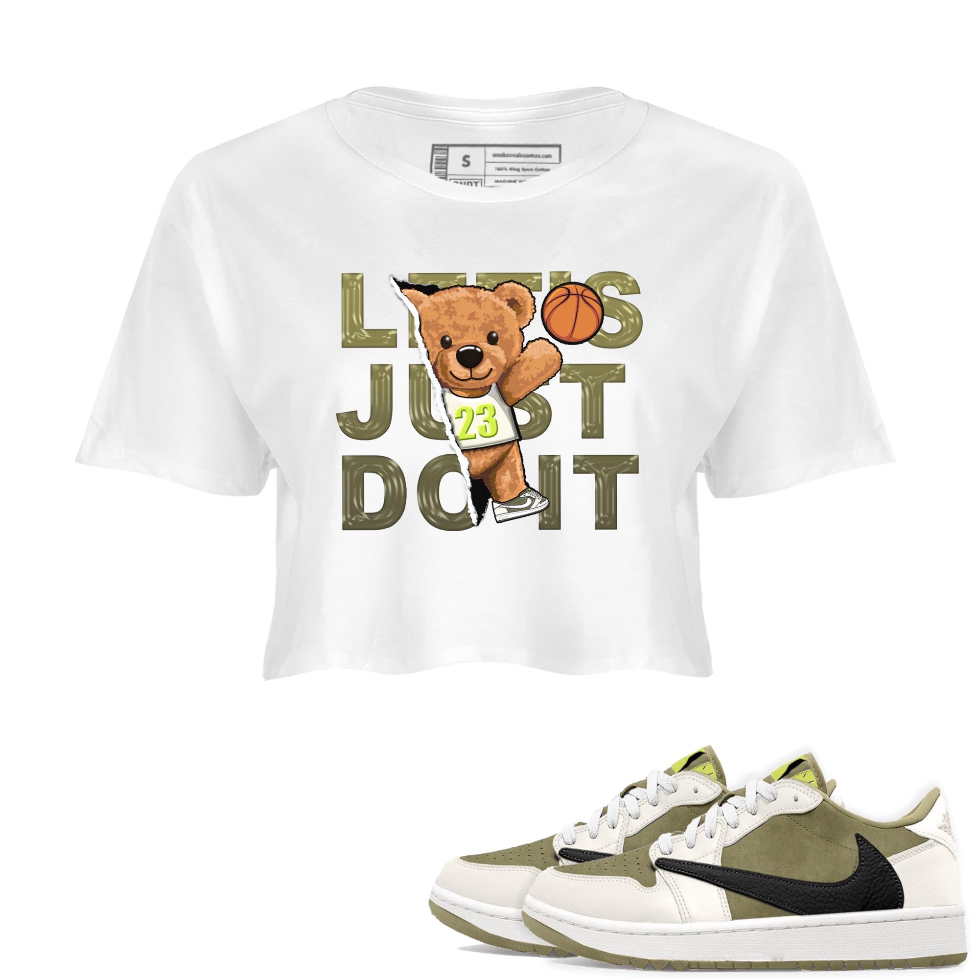 Rip Out Bear snkmatch Women's Top - Air Jordan 1 Travis Scott Golf