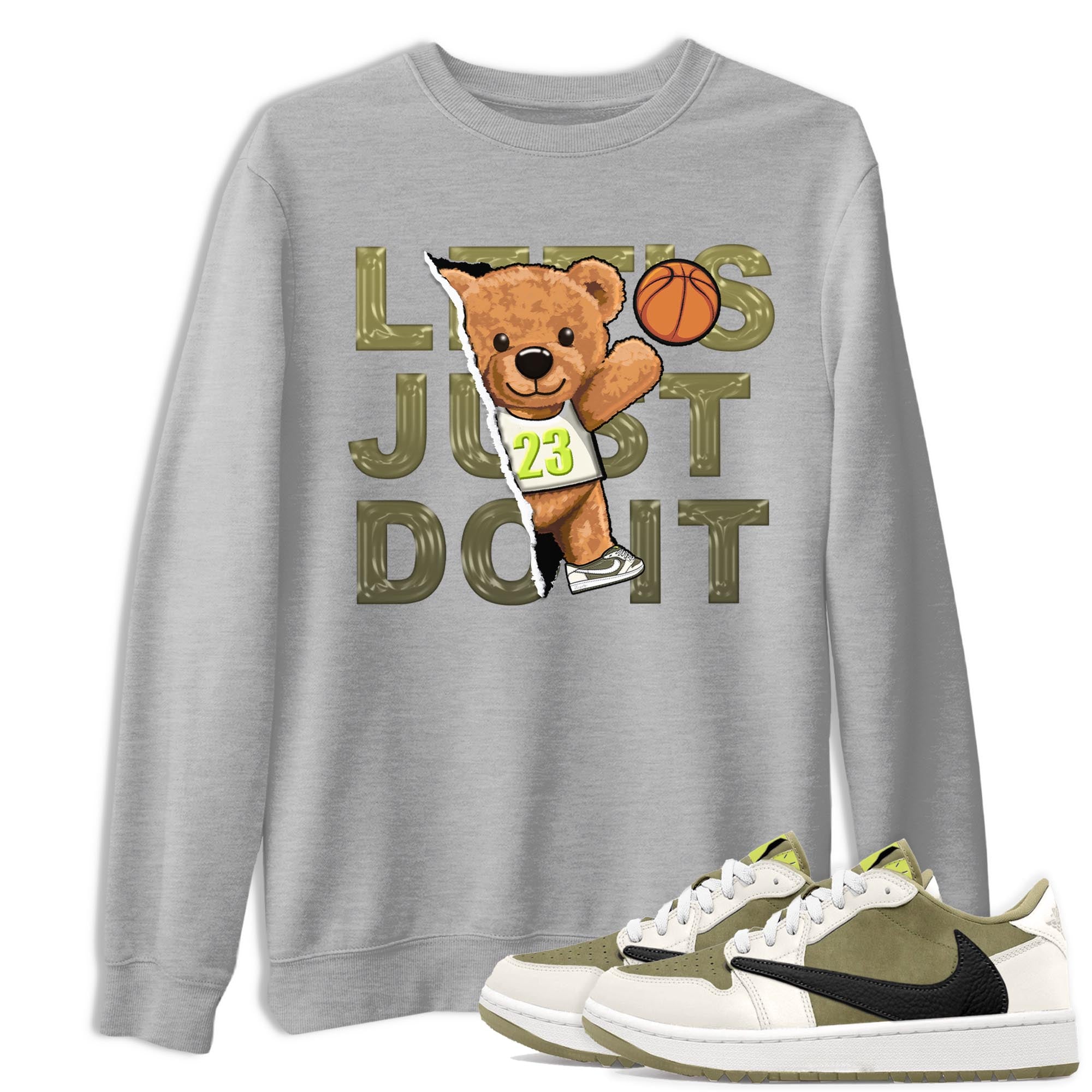 Rip Out Bear snkmatch Tee - Air Jordan 1 Travis Scott Golf