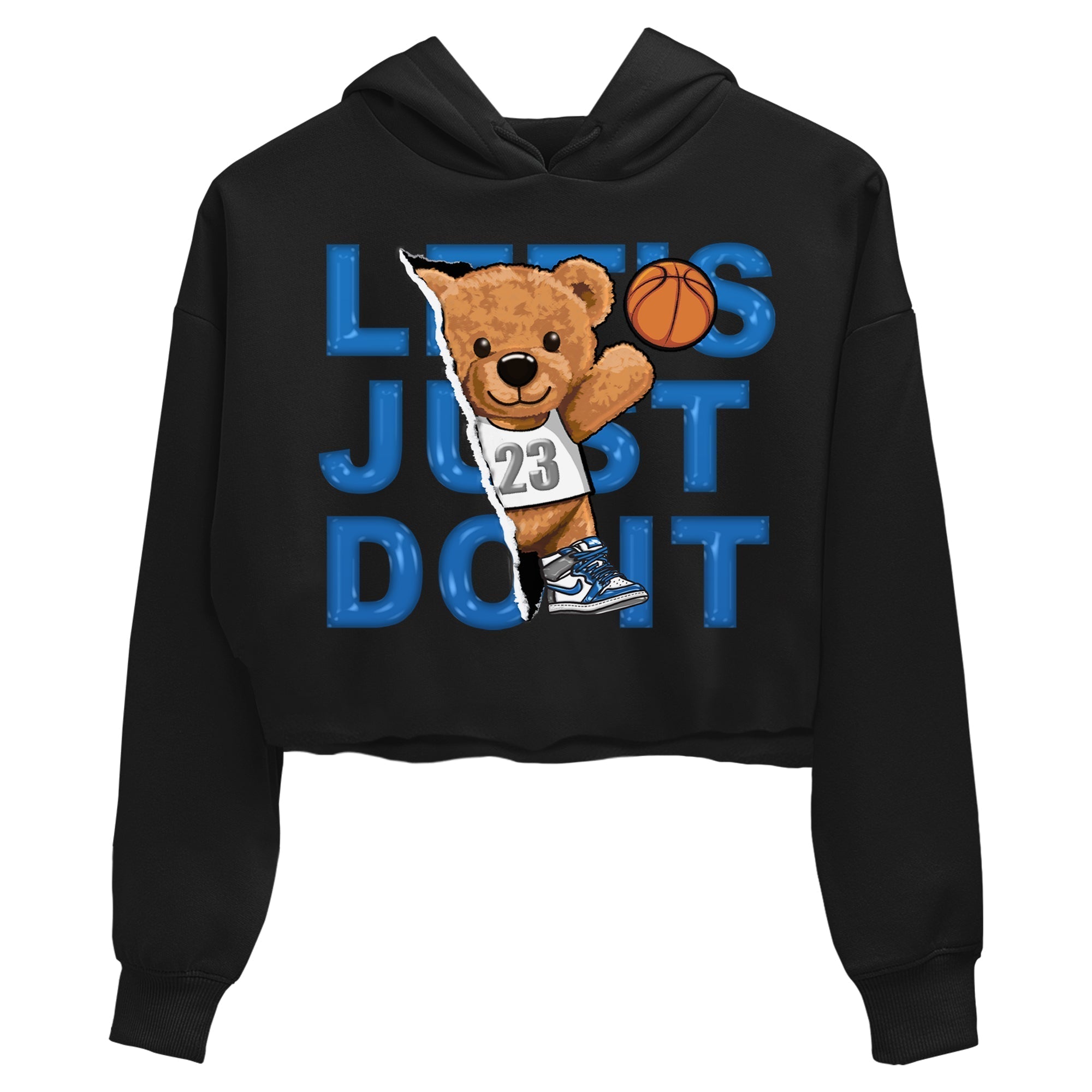 Rip Out Bear Women's Tops - Air Jordan 1 True Blue