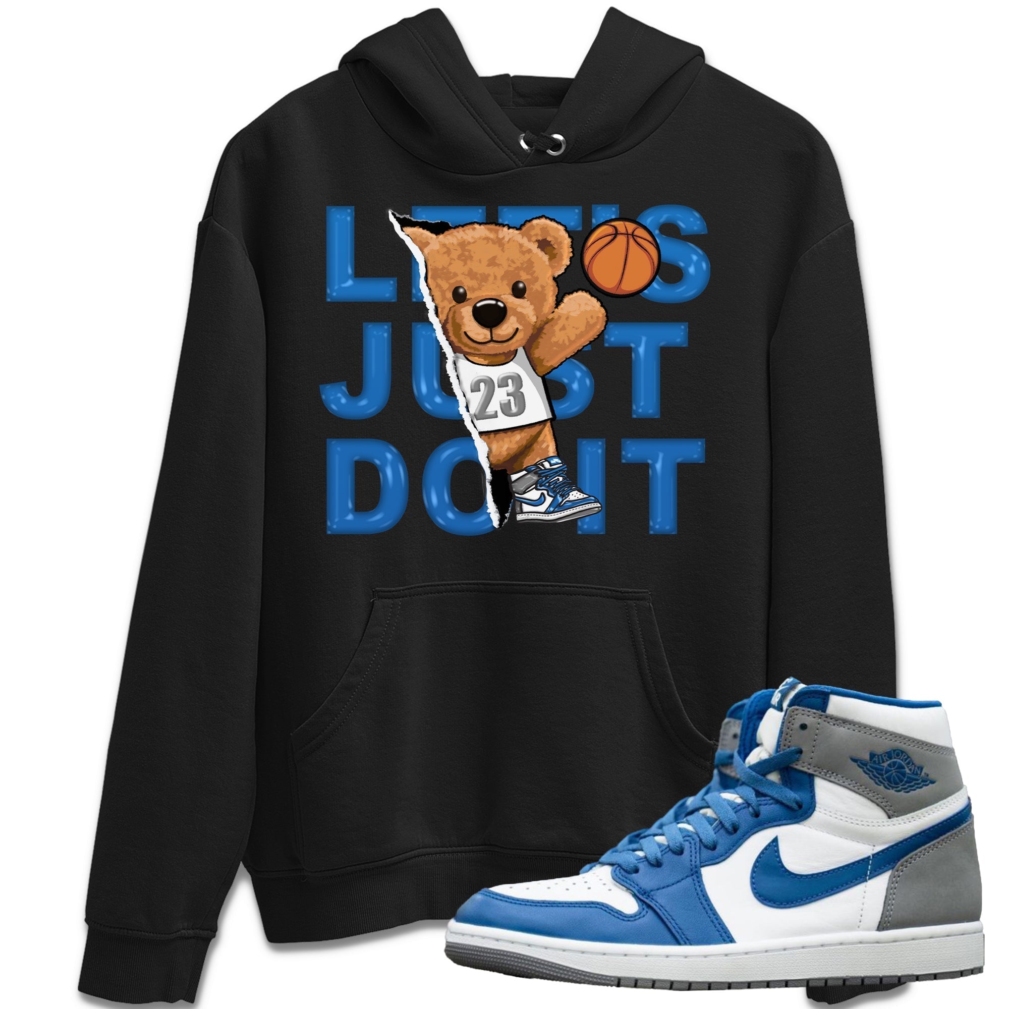 Rip Out Bear Unisex Tops - Air Jordan 1 True Blue