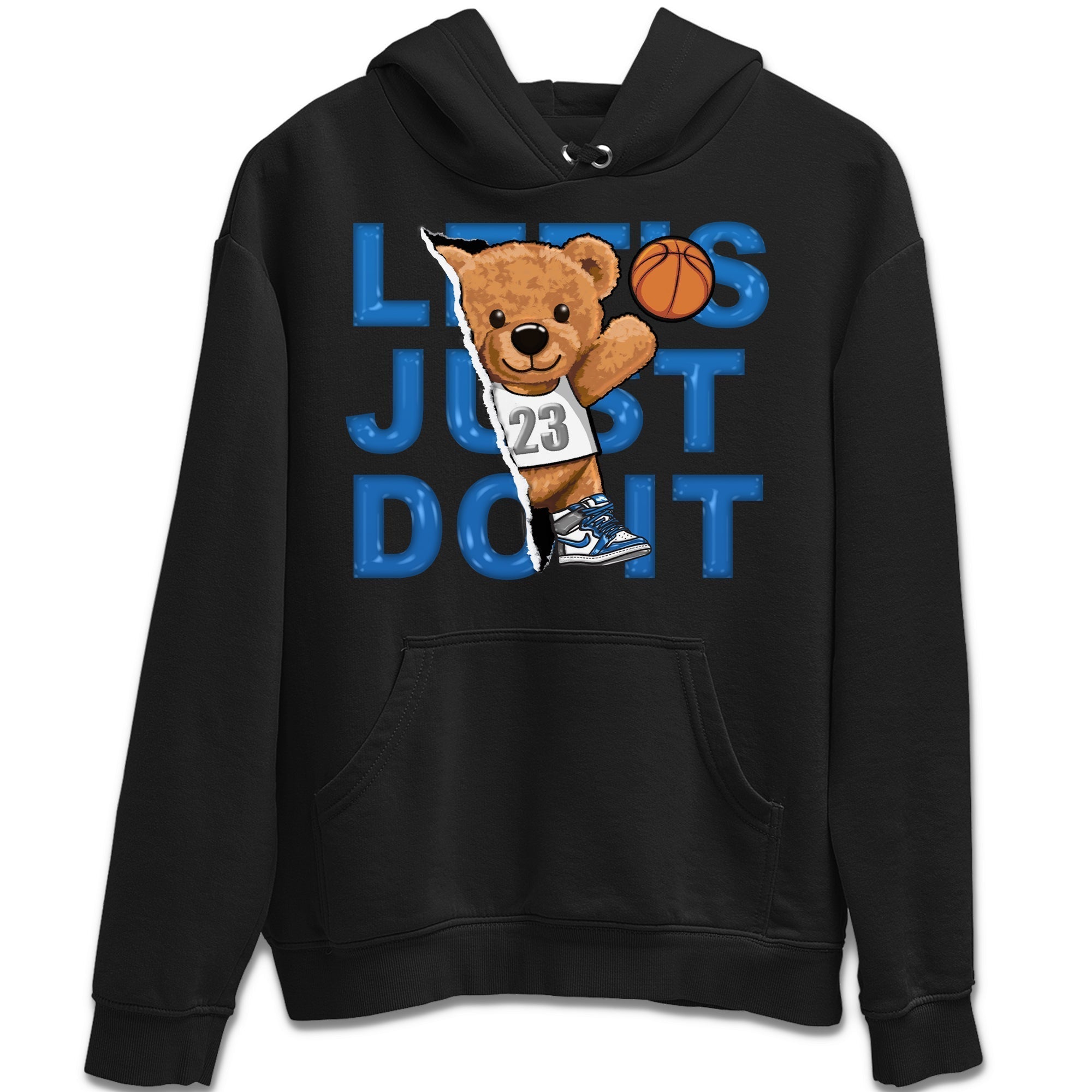 Rip Out Bear Unisex Tops - Air Jordan 1 True Blue