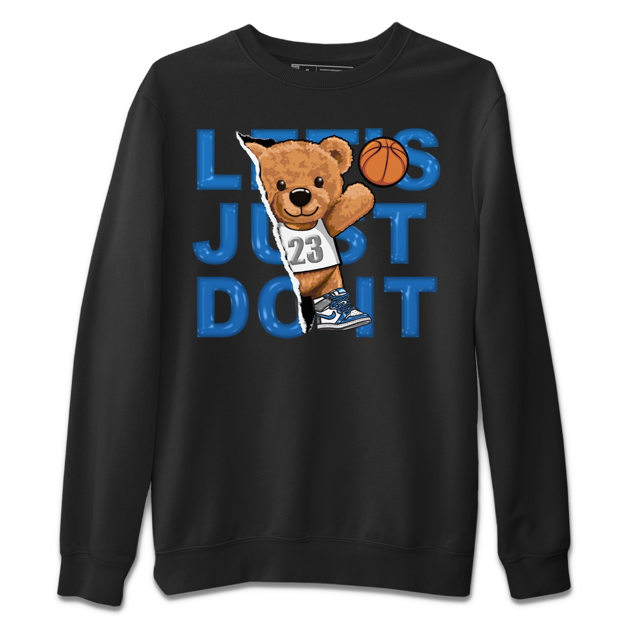 Rip Out Bear Unisex Tops - Air Jordan 1 True Blue