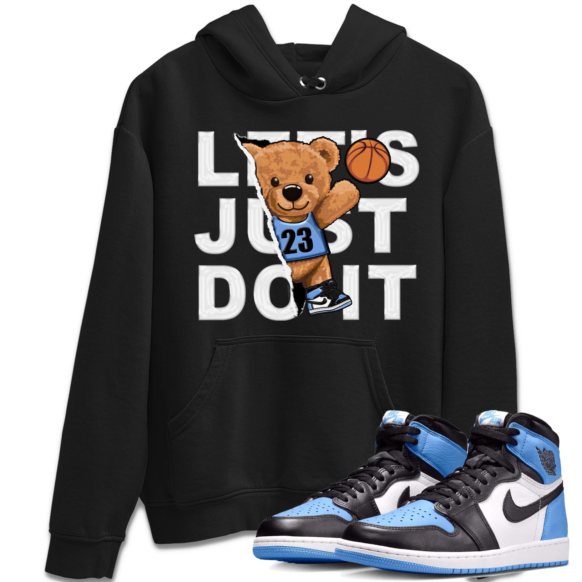 Rip Out Bear snkmatch Tee - Air Jordan 1 UNC Toe