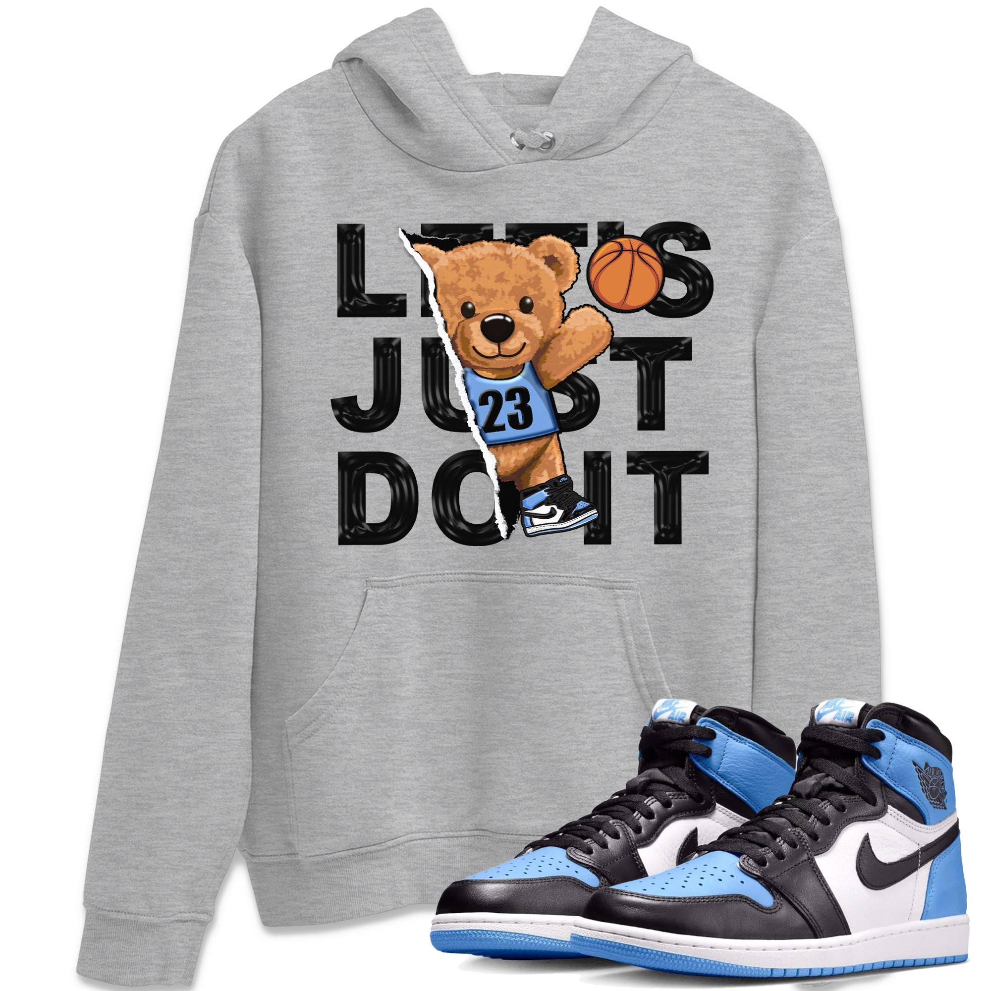 Rip Out Bear snkmatch Tee - Air Jordan 1 UNC Toe
