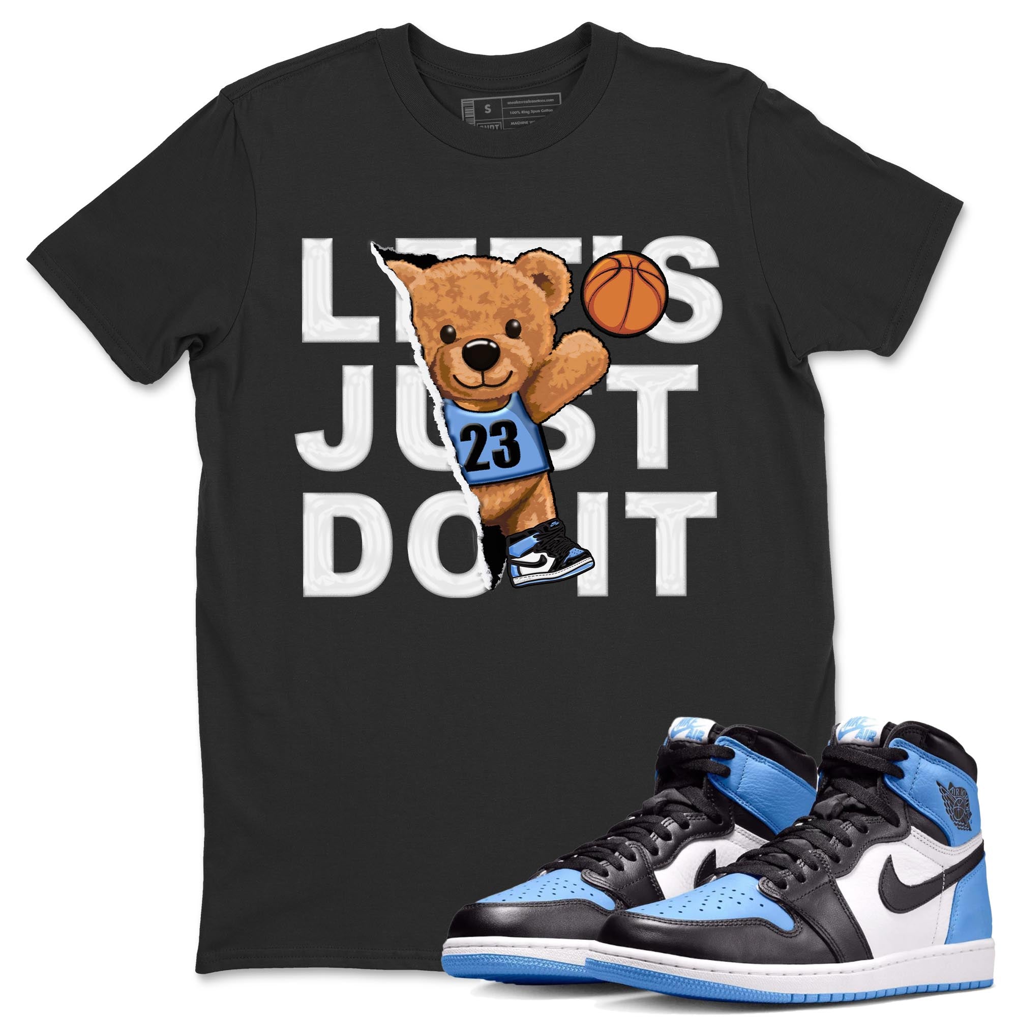 Rip Out Bear snkmatch Tee - Air Jordan 1 UNC Toe