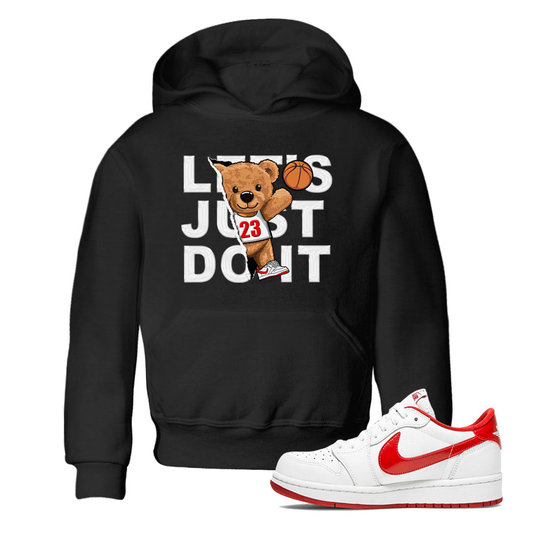 Rip Out Bear snkmatch Tee Kids - Air Jordan 1 University Red