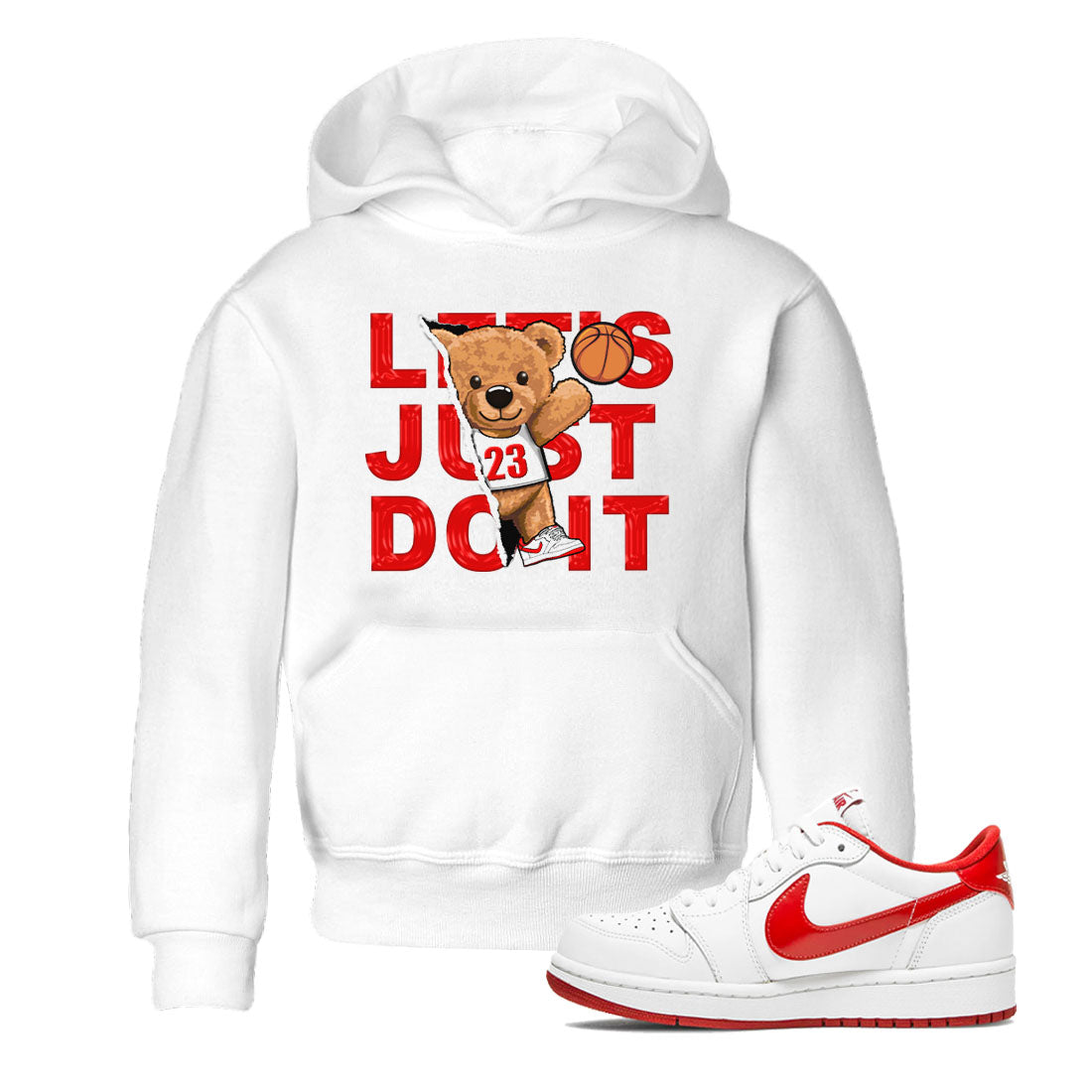 Rip Out Bear snkmatch Tee Kids - Air Jordan 1 University Red