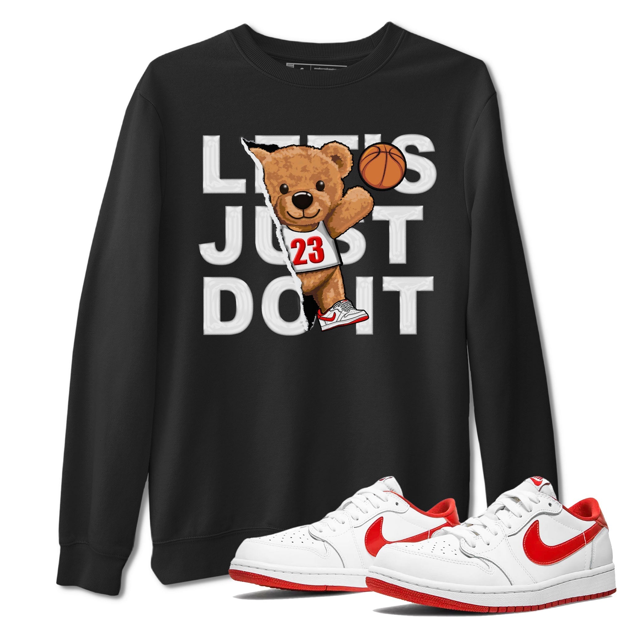 Rip Out Bear snkmatch Tee - Air Jordan 1 University Red