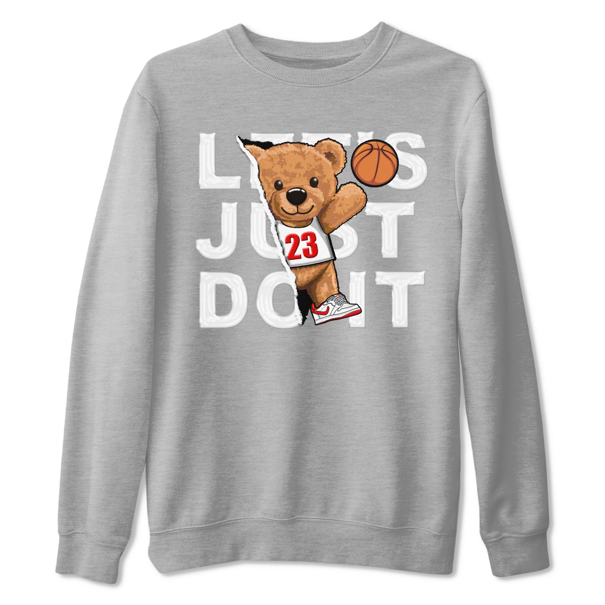 Rip Out Bear snkmatch Tee - Air Jordan 1 University Red