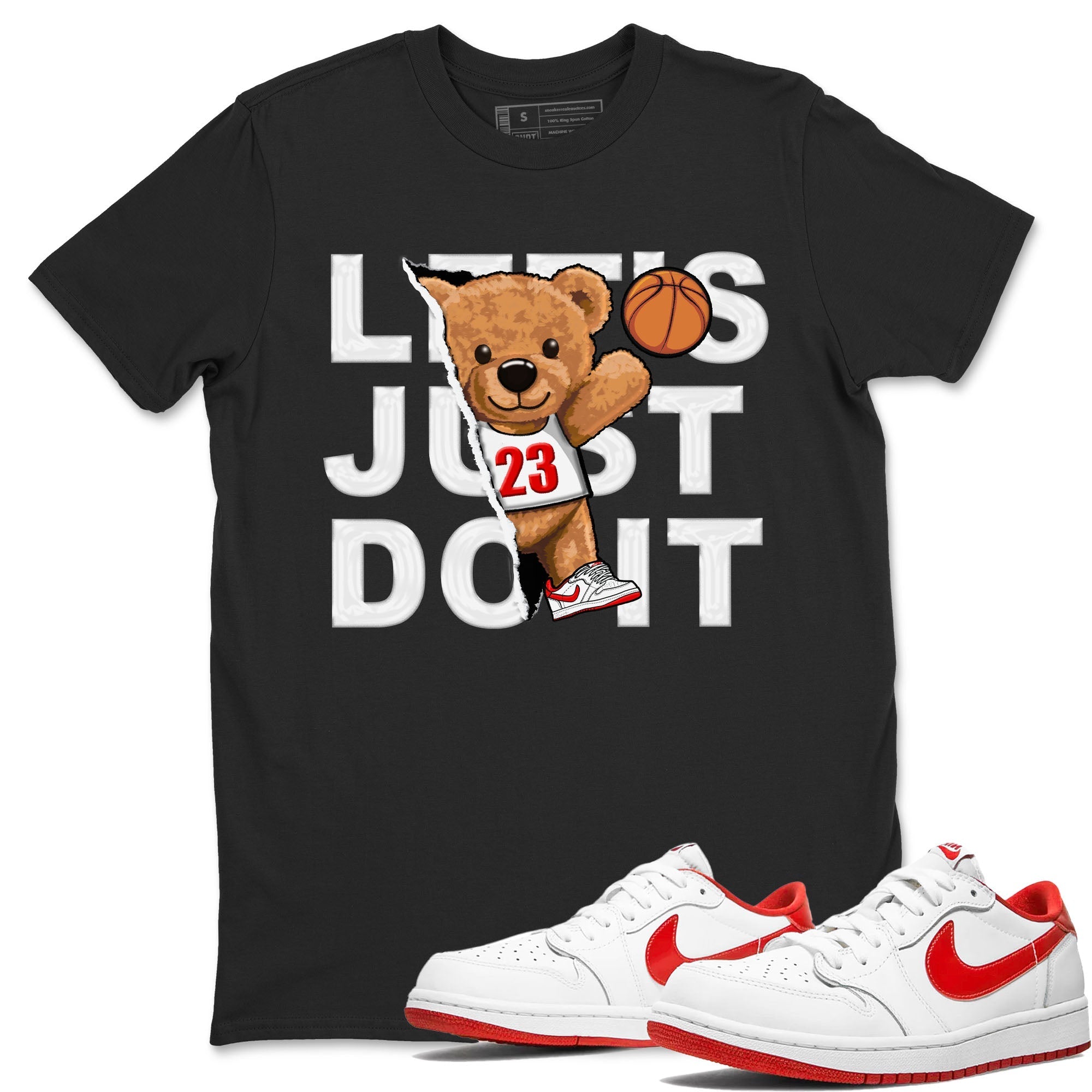 Rip Out Bear snkmatch Tee - Air Jordan 1 University Red
