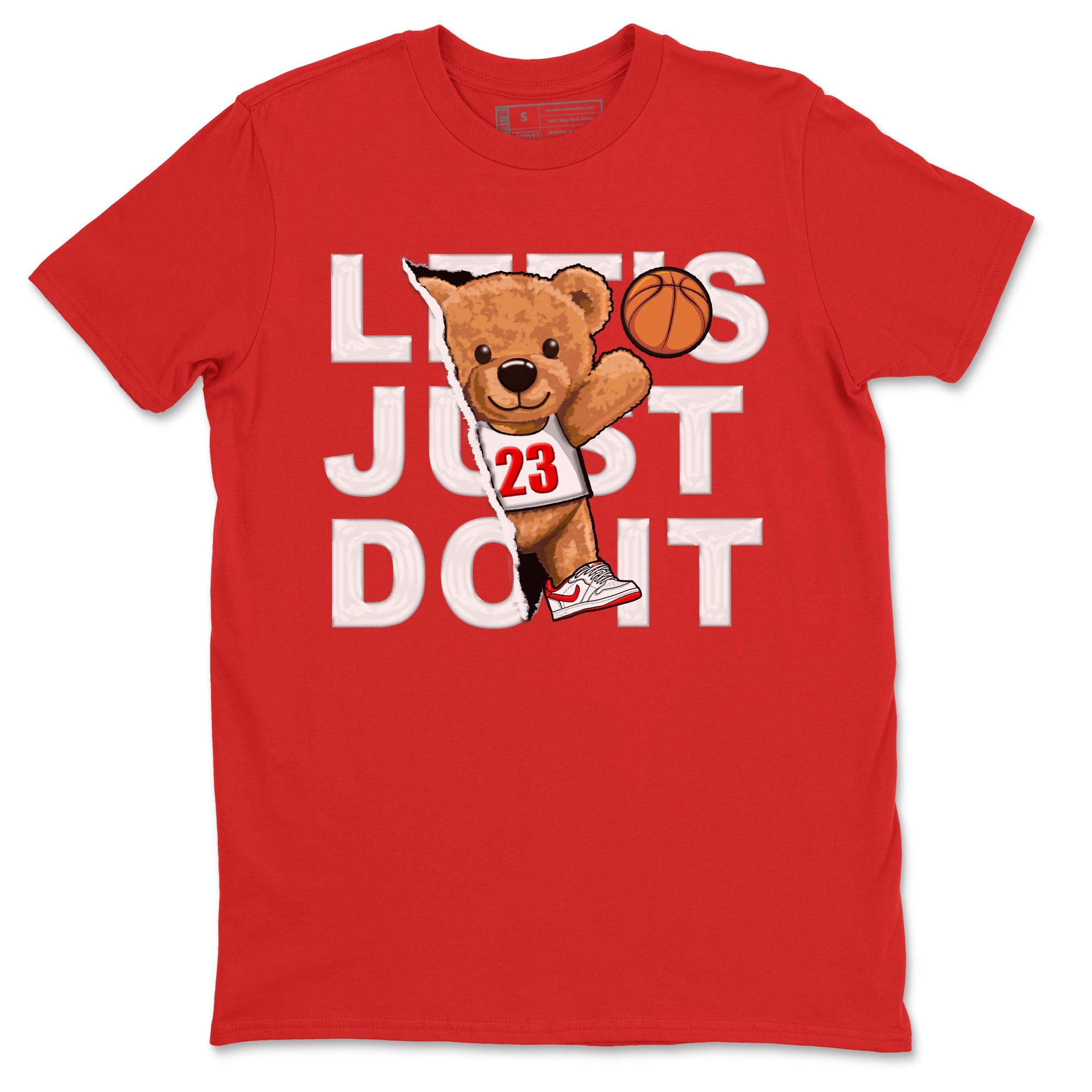 Rip Out Bear snkmatch Tee - Air Jordan 1 University Red