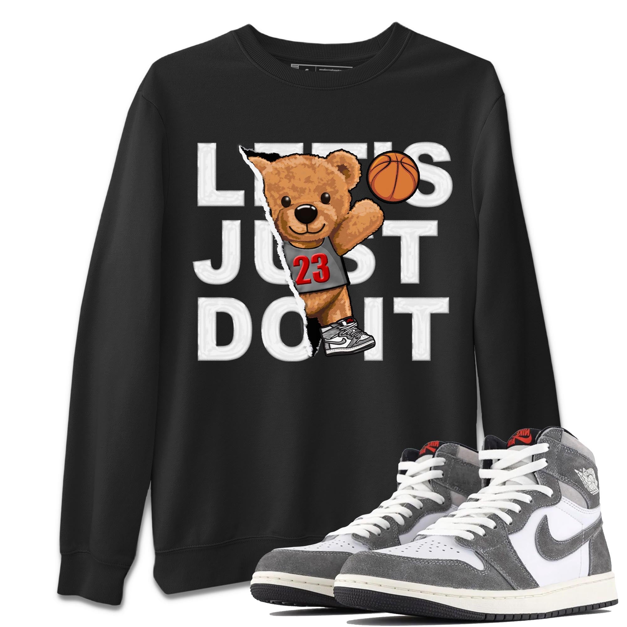 Rip Out Bear Unisex Tops - Air Jordan 1 Washed Heritage