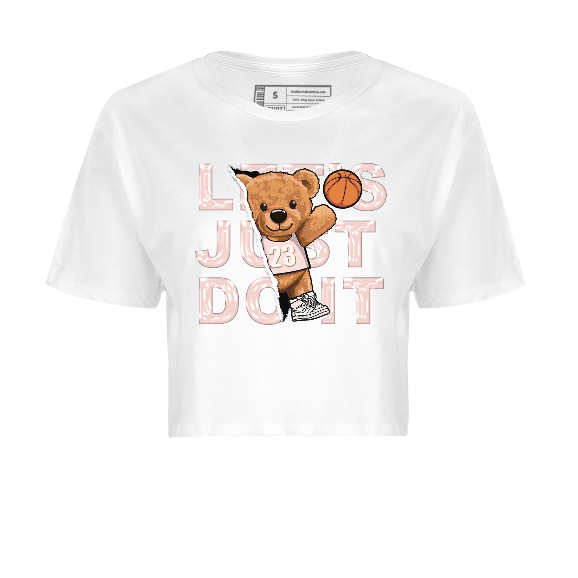 Rip Out Bear Women's Tops - Air Jordan 1 Washed Pink