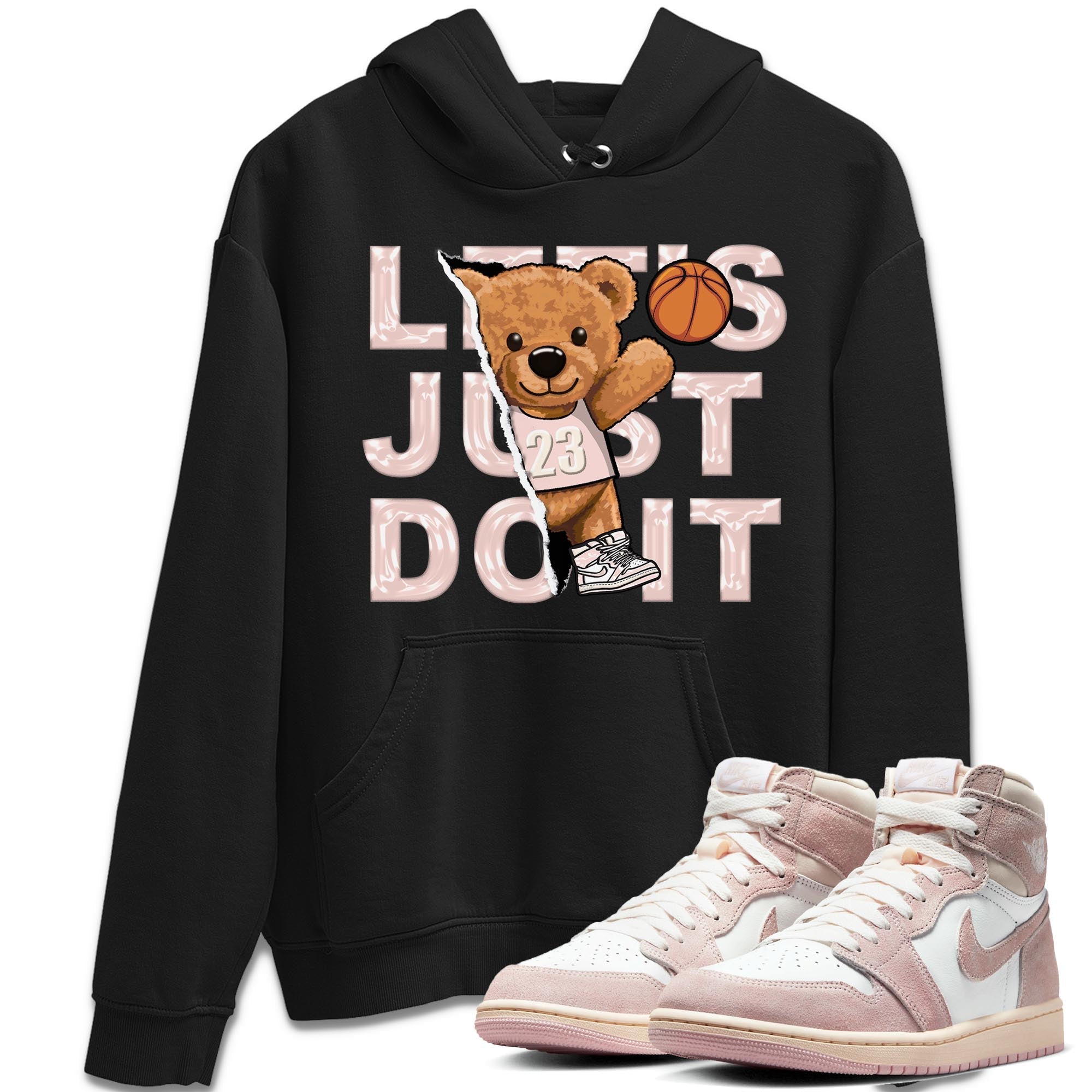 Rip Out Bear Unisex Tops - Air Jordan 1 Washed Pink