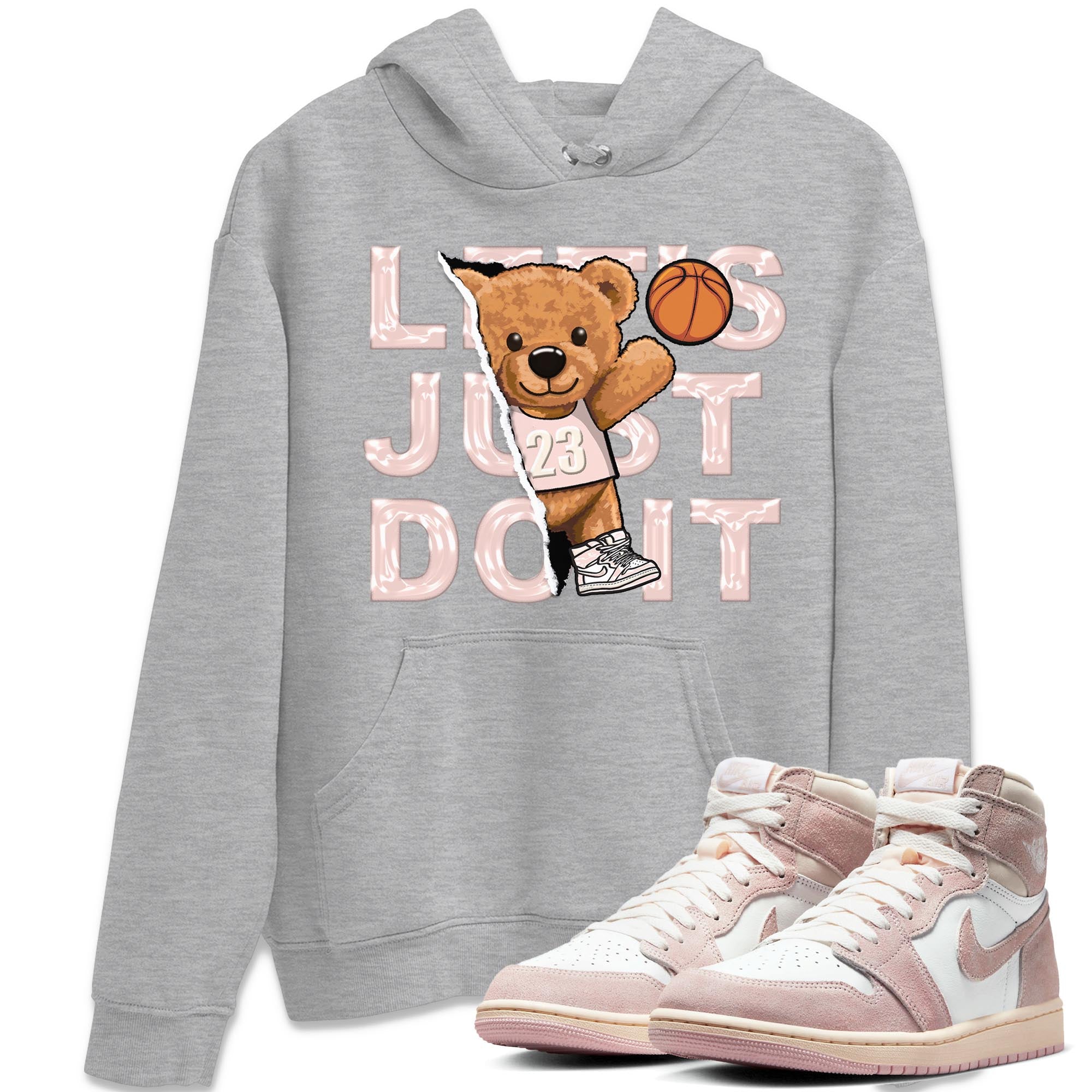 Rip Out Bear Unisex Tops - Air Jordan 1 Washed Pink