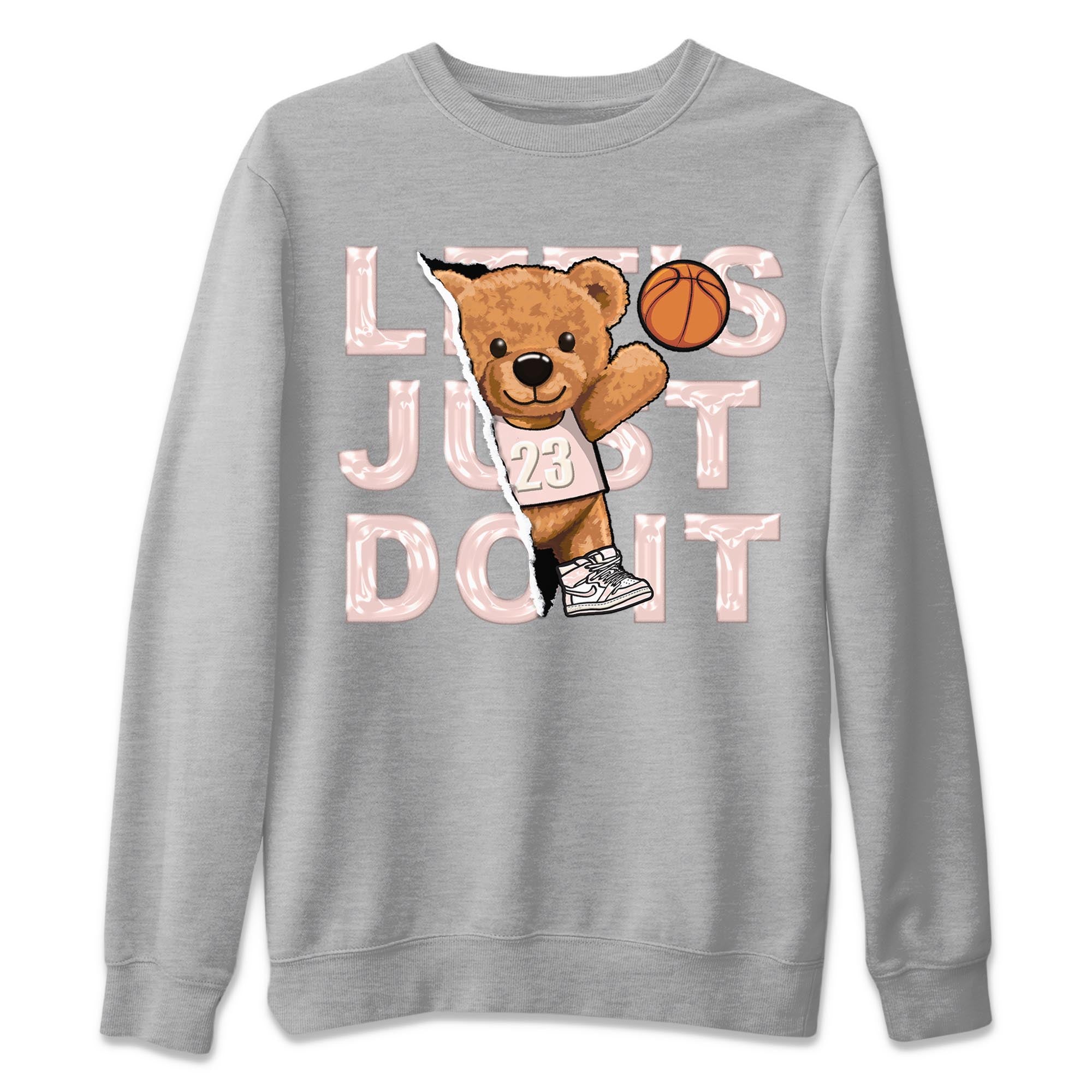 Rip Out Bear Unisex Tops - Air Jordan 1 Washed Pink