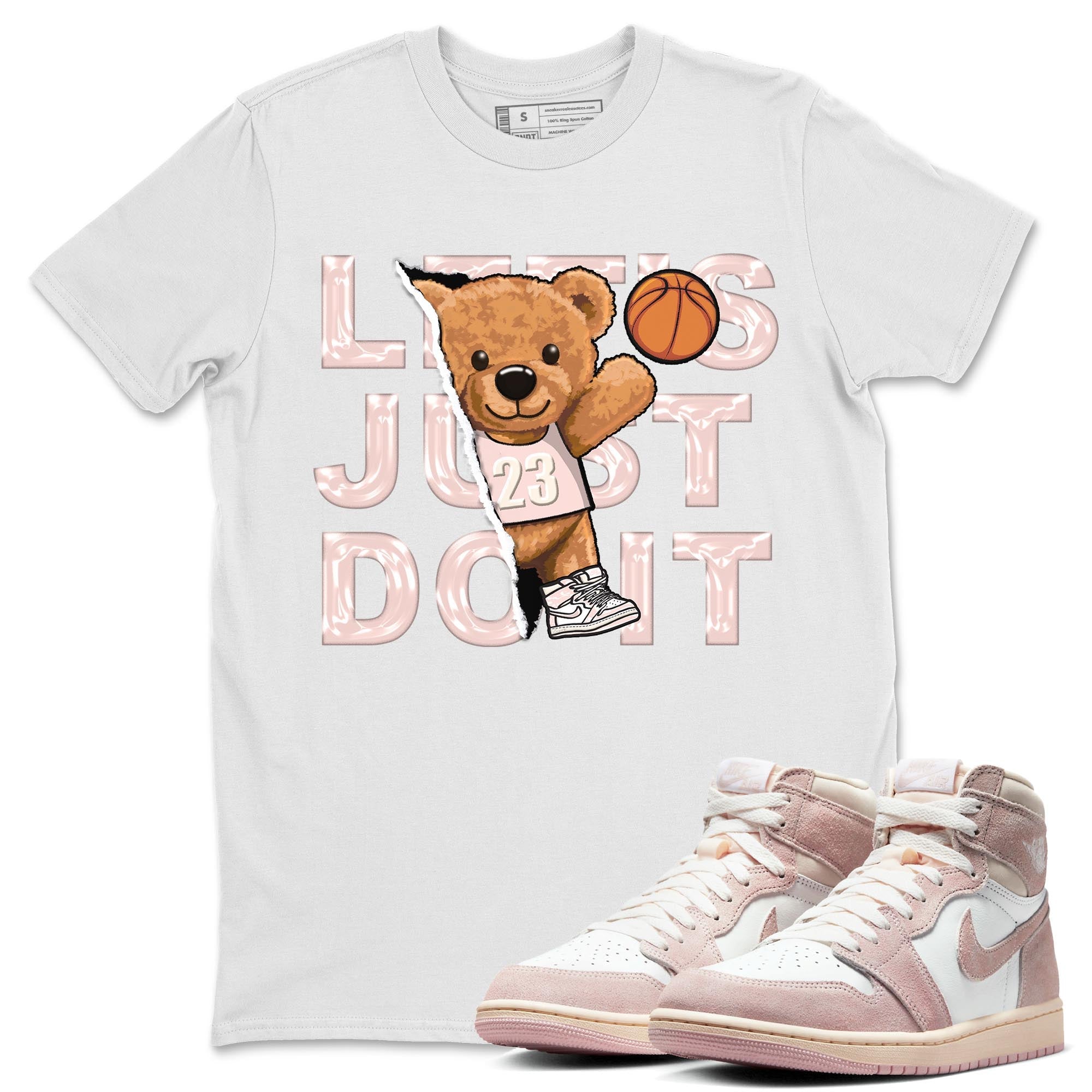 Rip Out Bear Unisex Tops - Air Jordan 1 Washed Pink