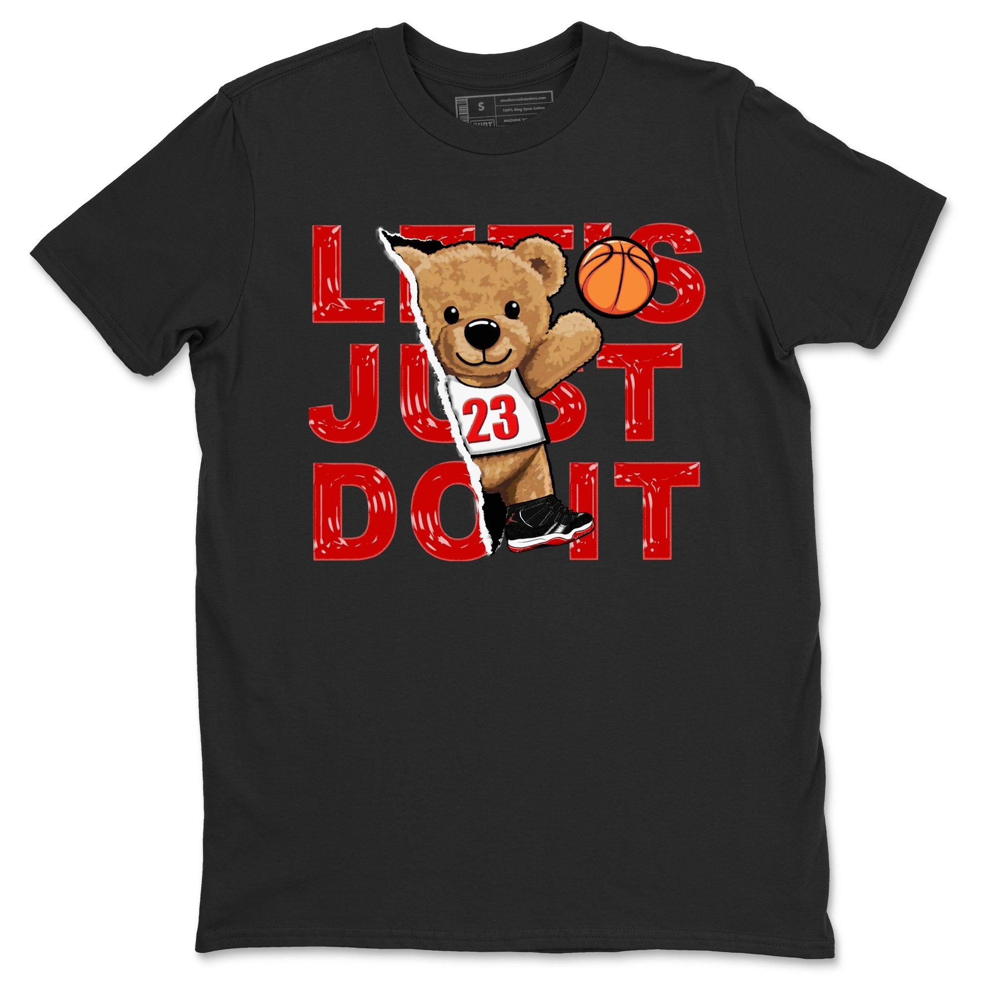 Rip Out Bear snkmatch Tees - Air Jordan 11 Bred Velvet